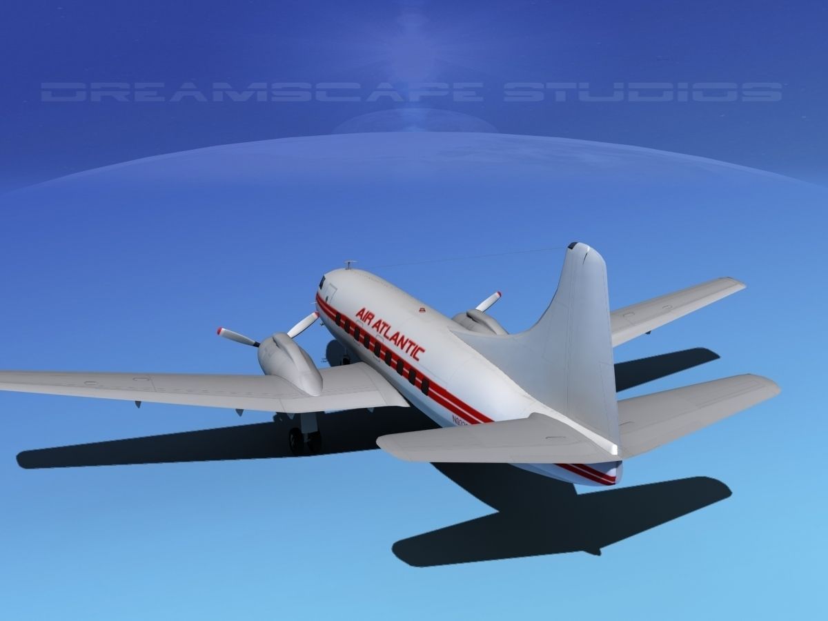 Martin 202 Air Atlantic 3D model_10