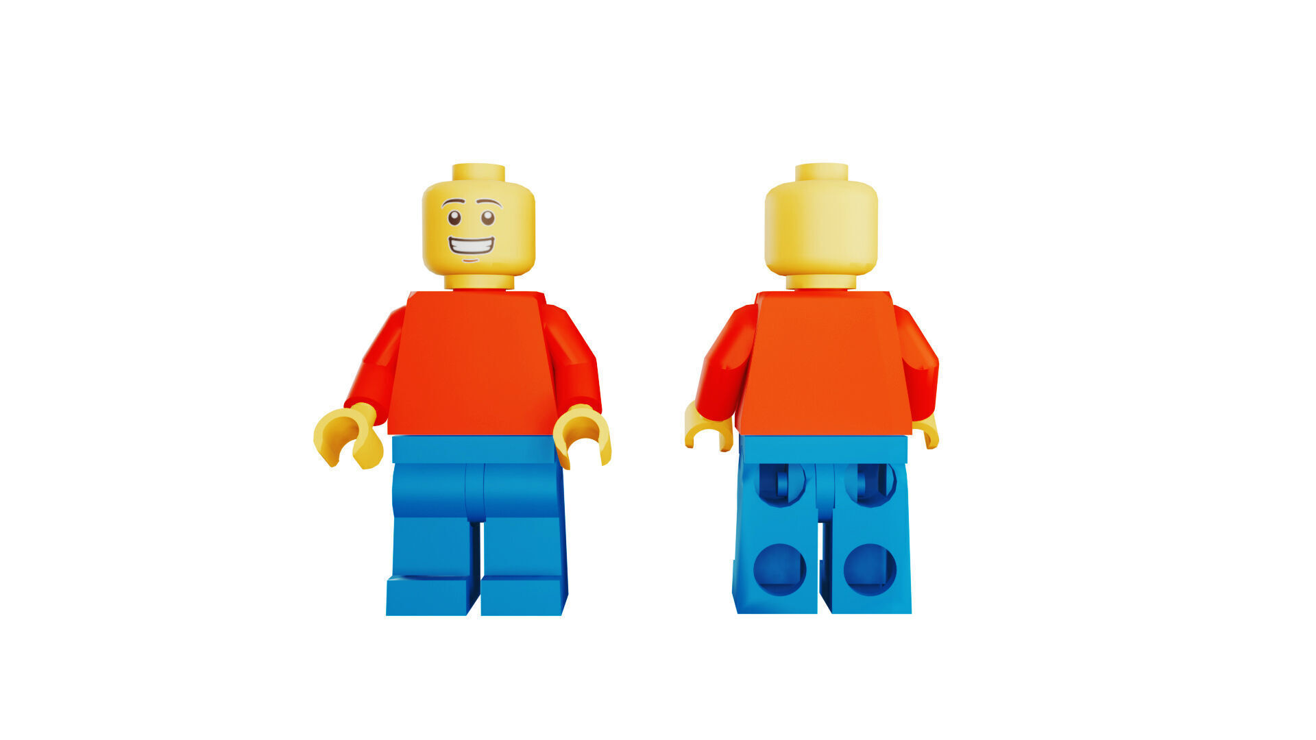 3D print minifigure - Lego Minifigure Basic V1 3D print model_1