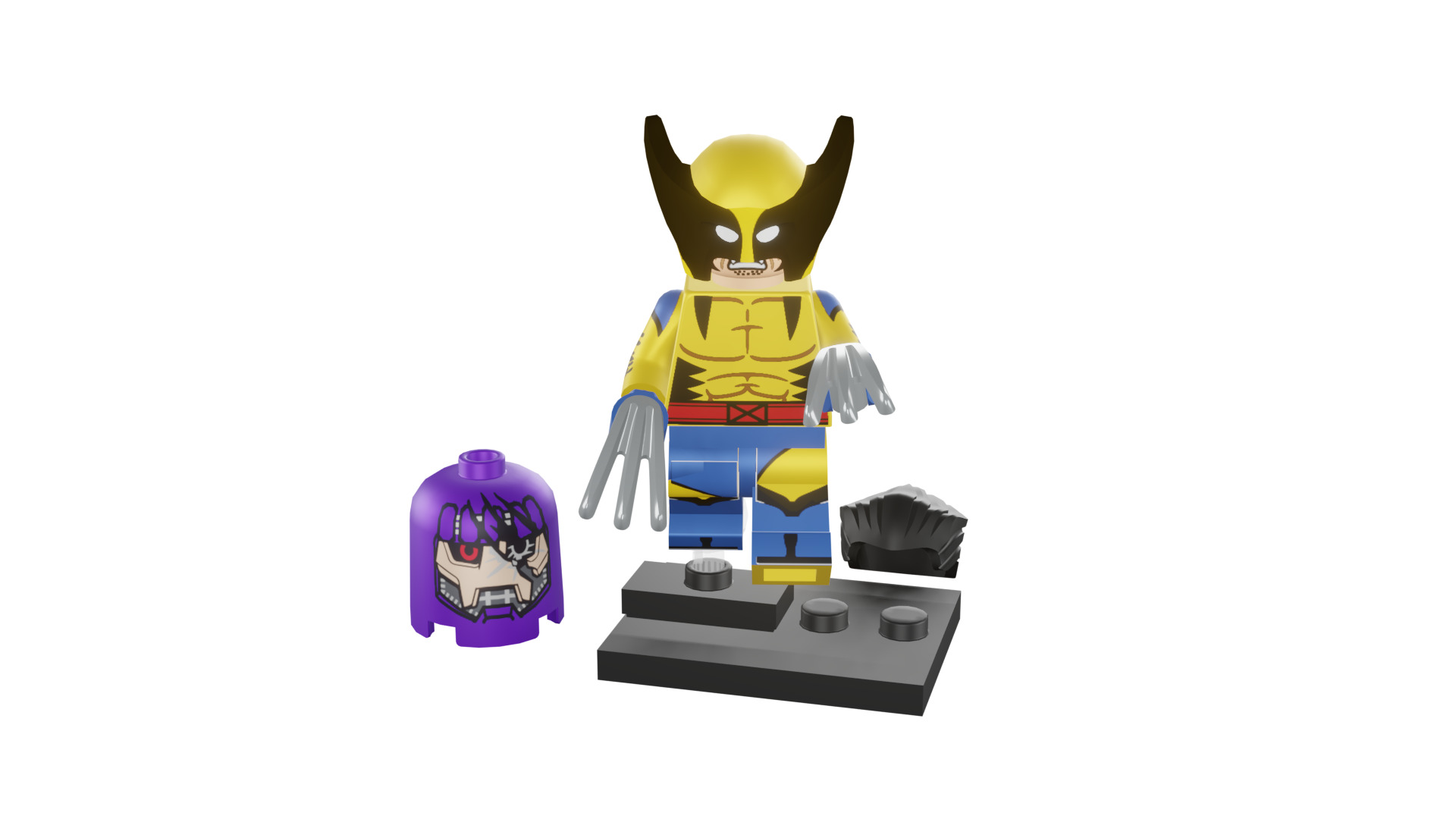 3D print minifigure - 71039-12 Wolverine 3D print model_48
