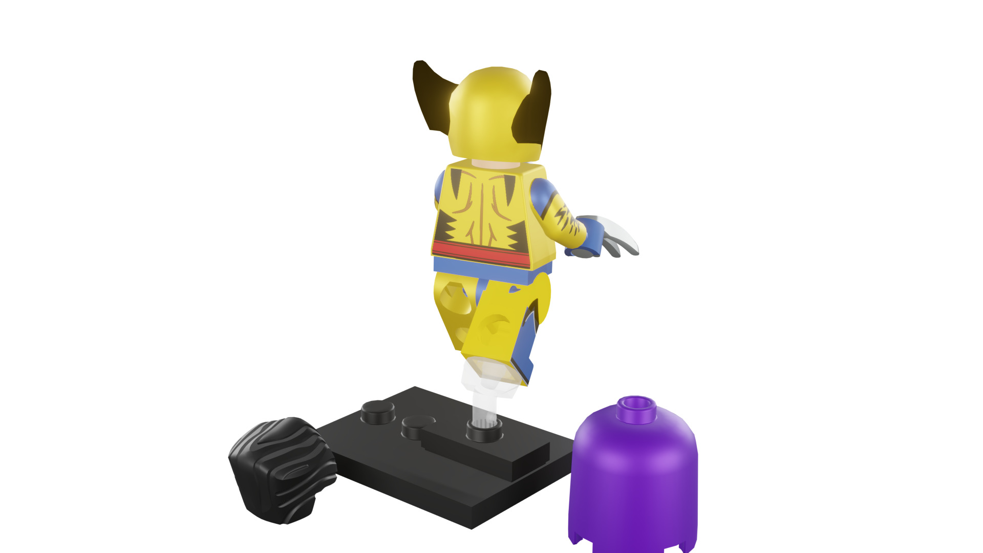 3D print minifigure - 71039-12 Wolverine 3D print model_23
