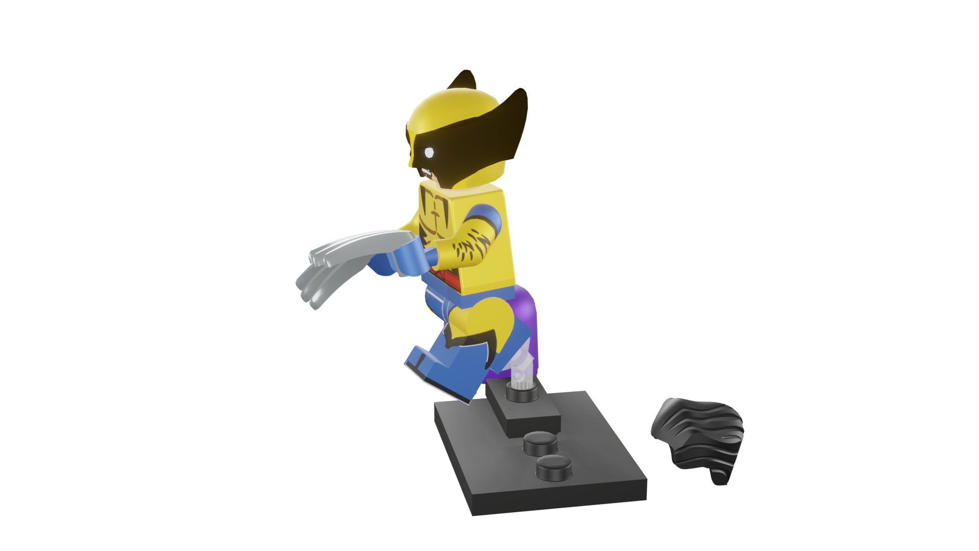 3D print minifigure - 71039-12 Wolverine 3D print model_40