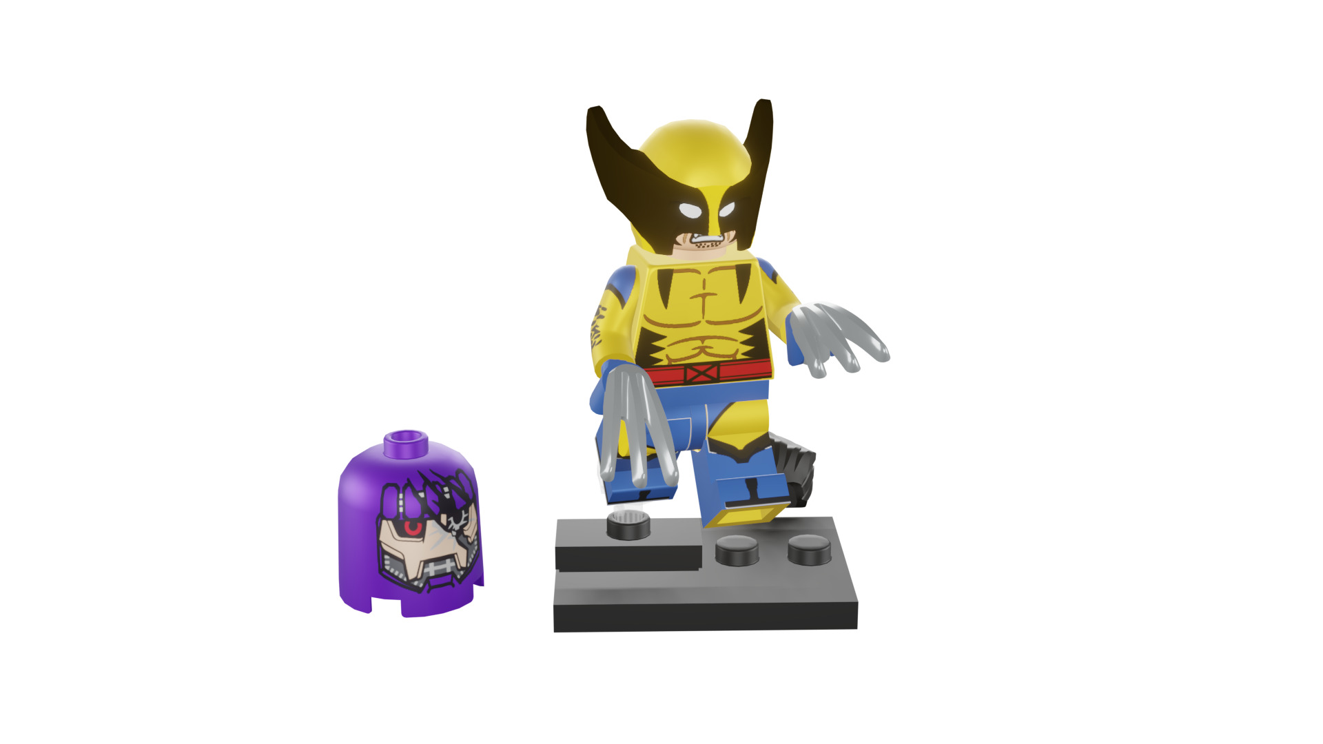 3D print minifigure - 71039-12 Wolverine 3D print model_50
