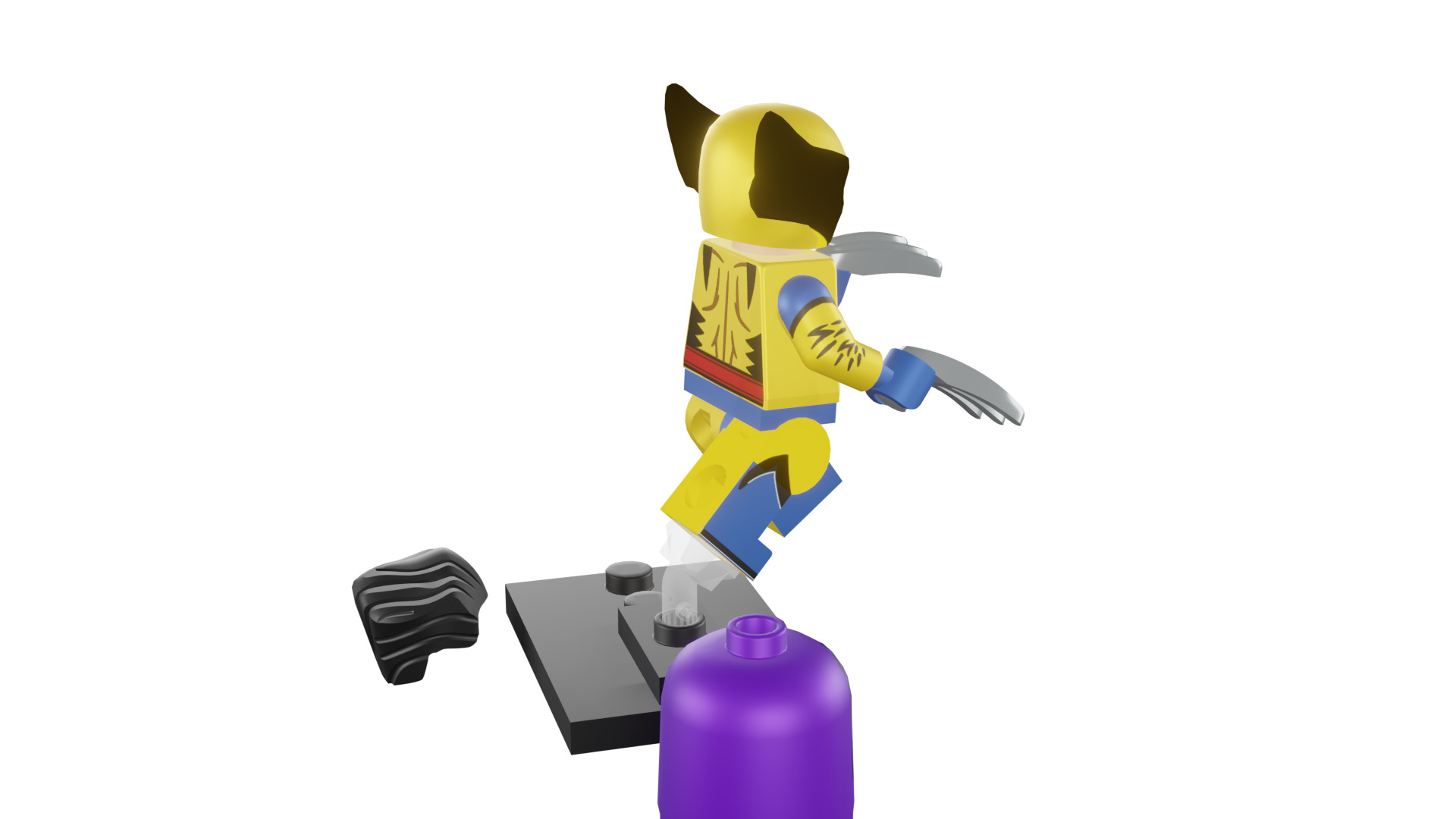 3D print minifigure - 71039-12 Wolverine 3D print model_19