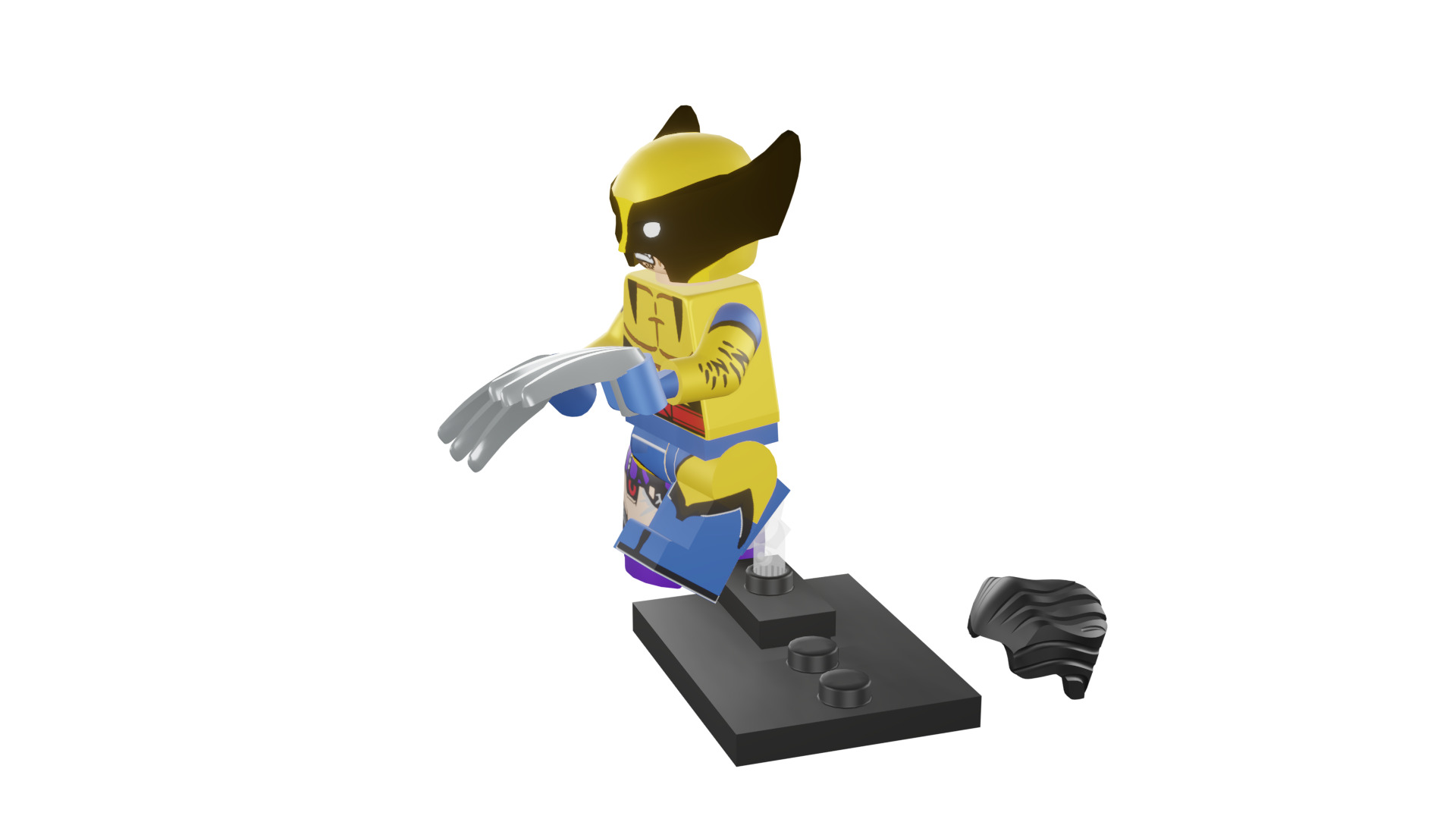 3D print minifigure - 71039-12 Wolverine 3D print model_41