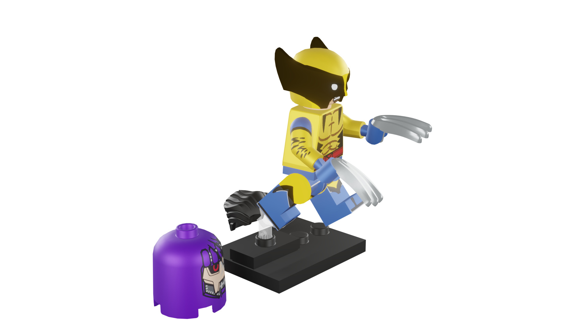 3D print minifigure - 71039-12 Wolverine 3D print model_12