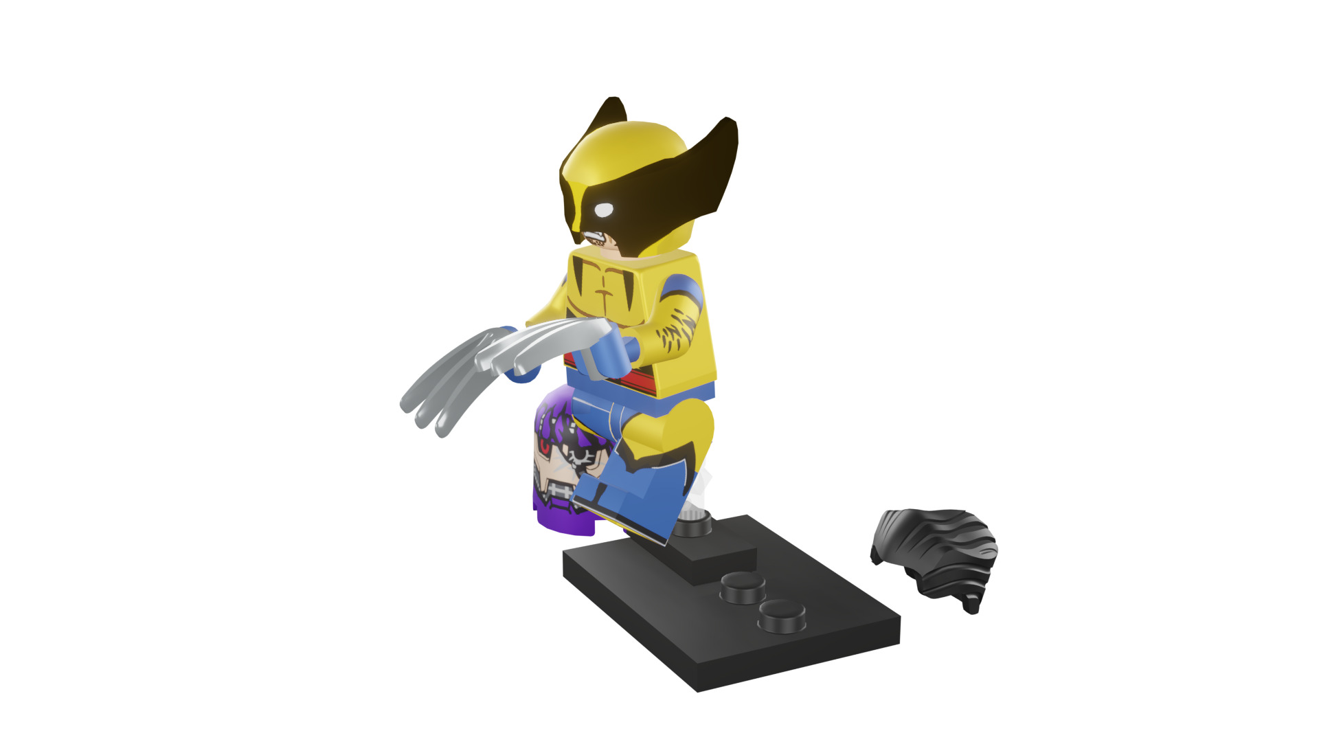 3D print minifigure - 71039-12 Wolverine 3D print model_42