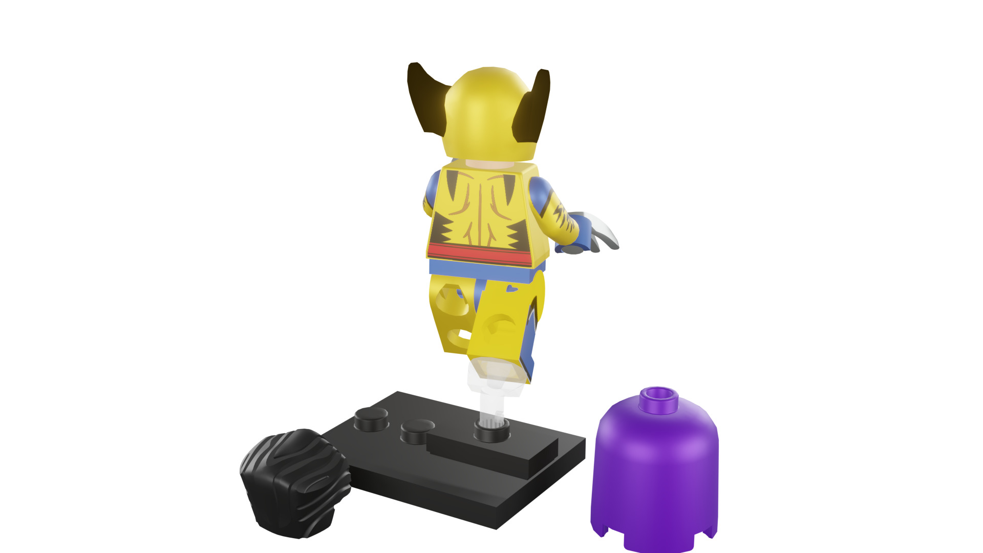 3D print minifigure - 71039-12 Wolverine 3D print model_24