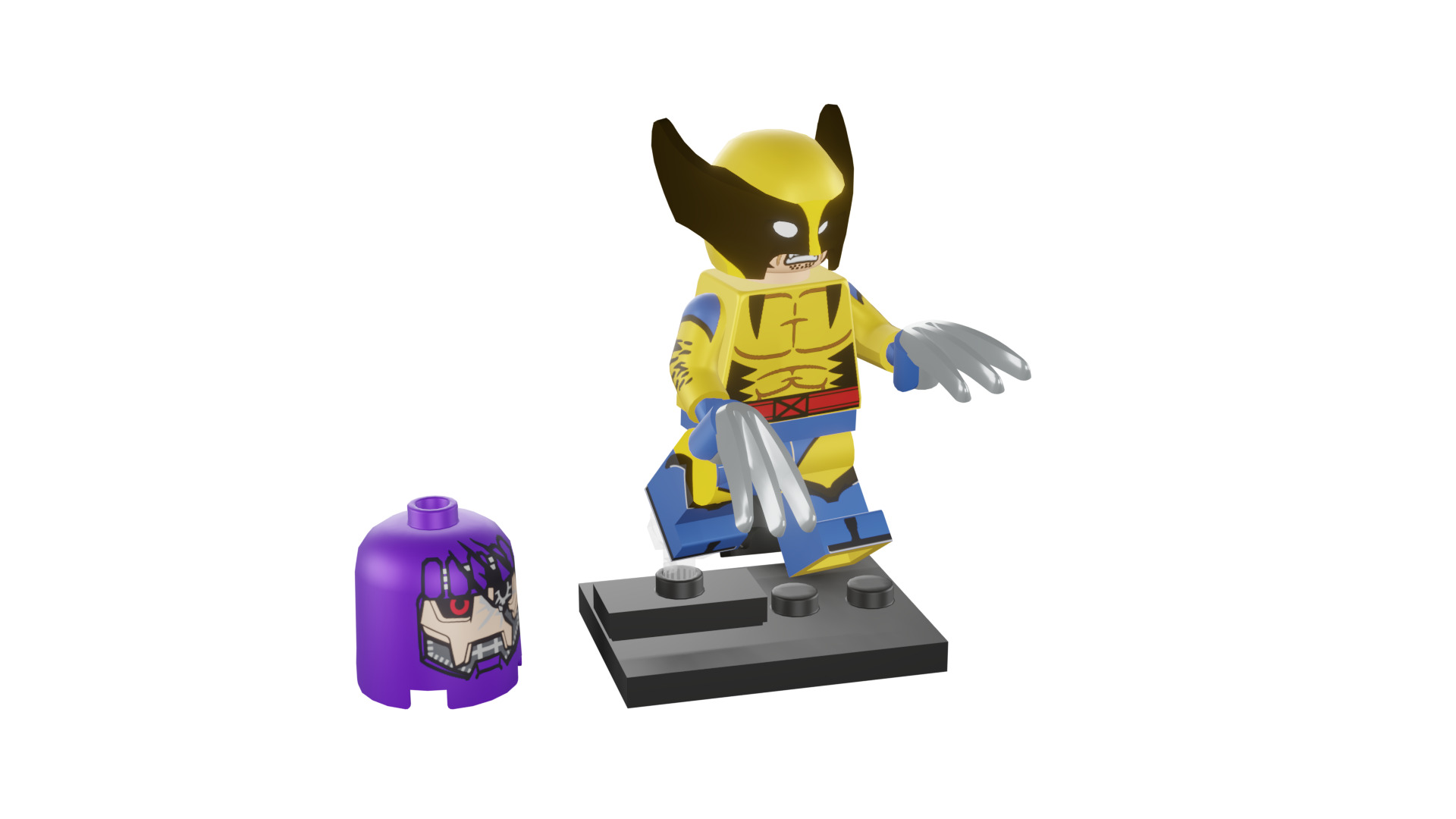 3D print minifigure - 71039-12 Wolverine 3D print model_8