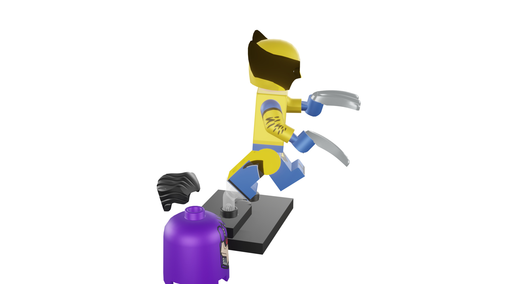 3D print minifigure - 71039-12 Wolverine 3D print model_15