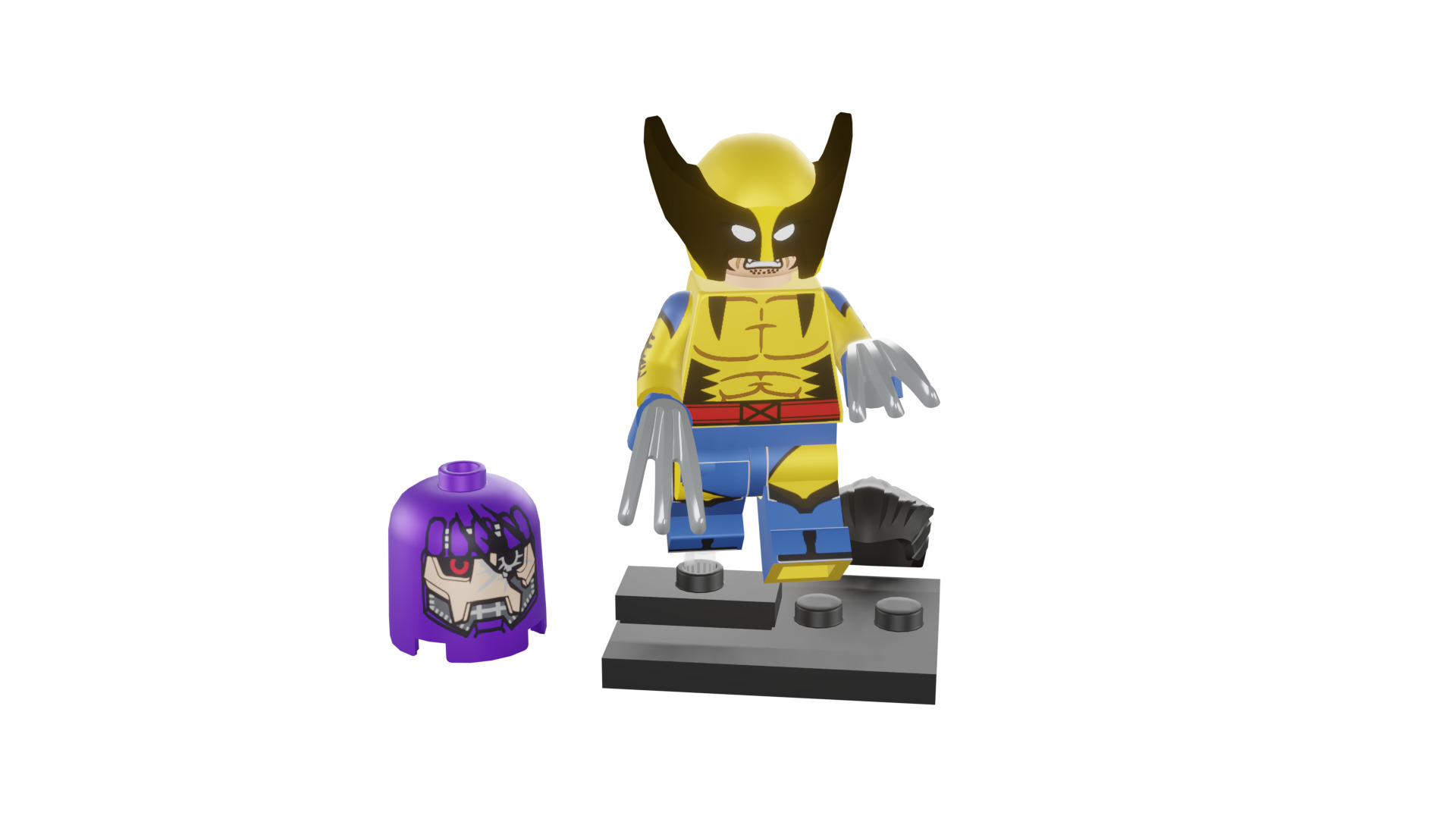 3D print minifigure - 71039-12 Wolverine 3D print model_49