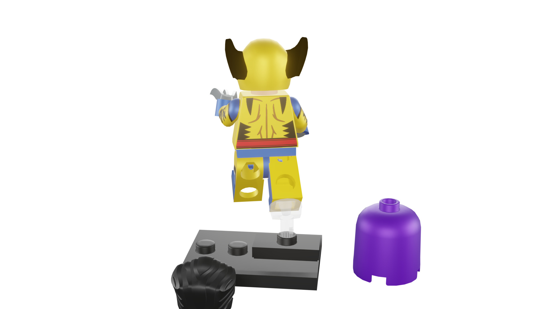 3D print minifigure - 71039-12 Wolverine 3D print model_27