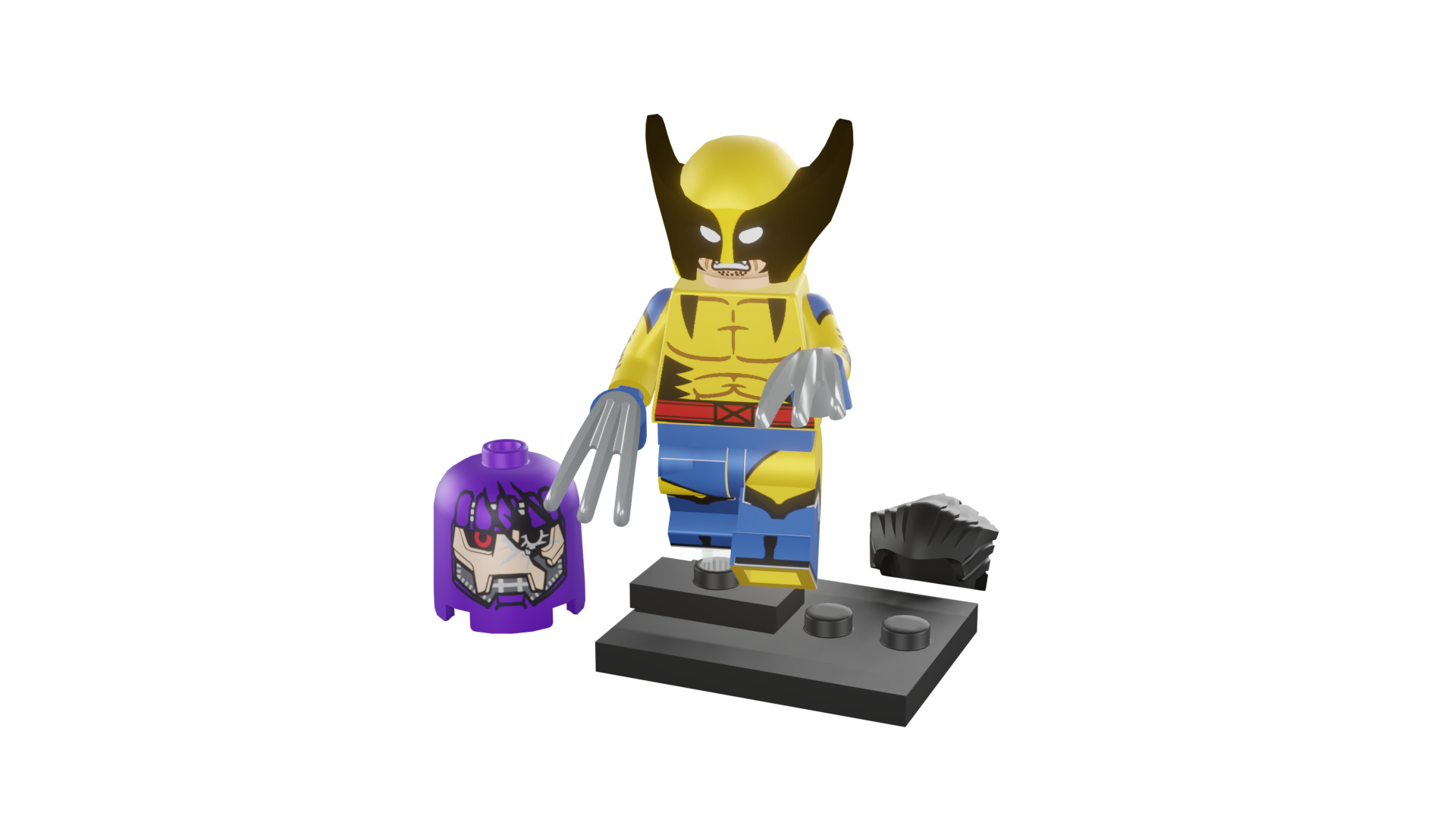 3D print minifigure - 71039-12 Wolverine 3D print model_47