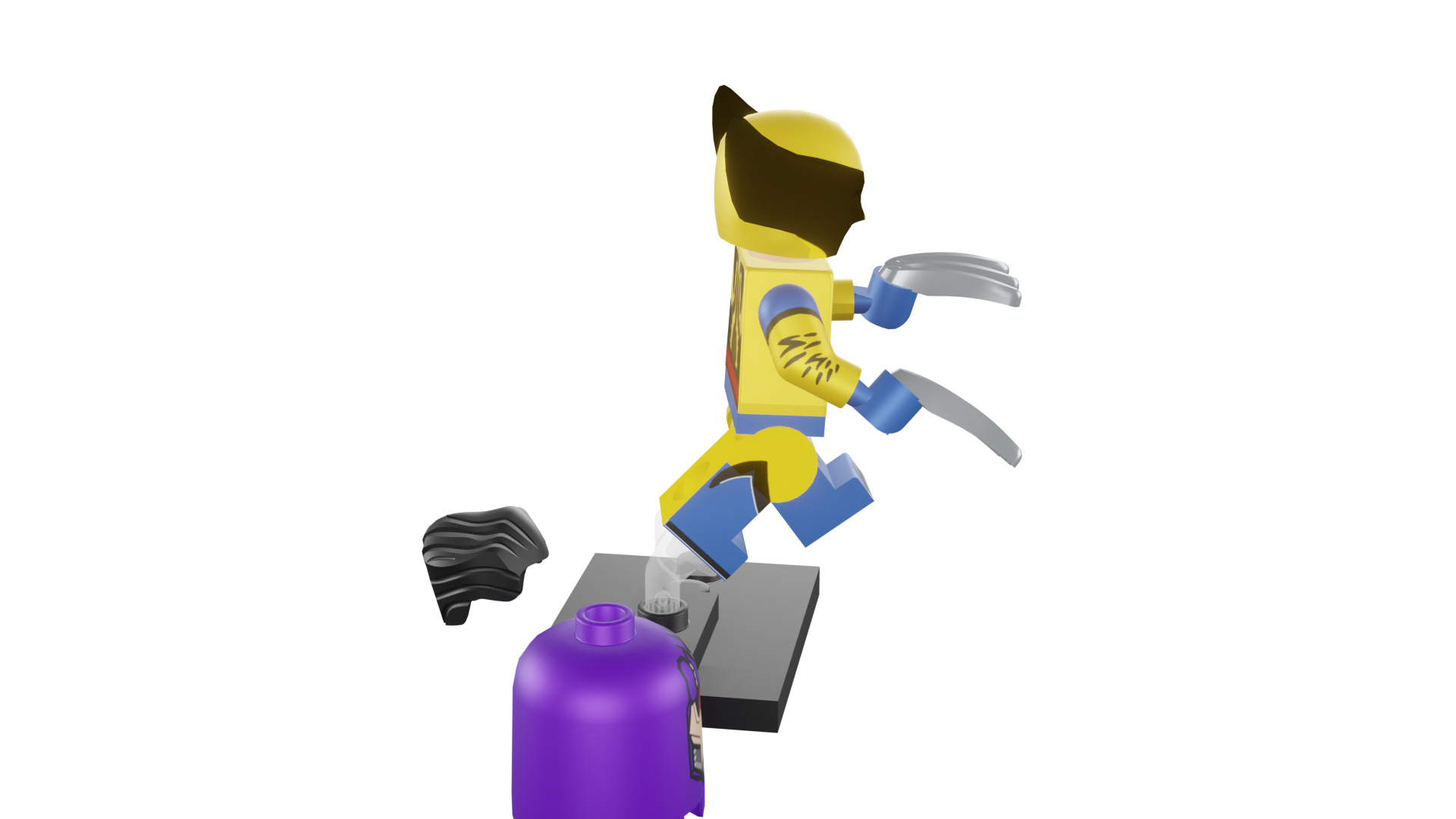 3D print minifigure - 71039-12 Wolverine 3D print model_16