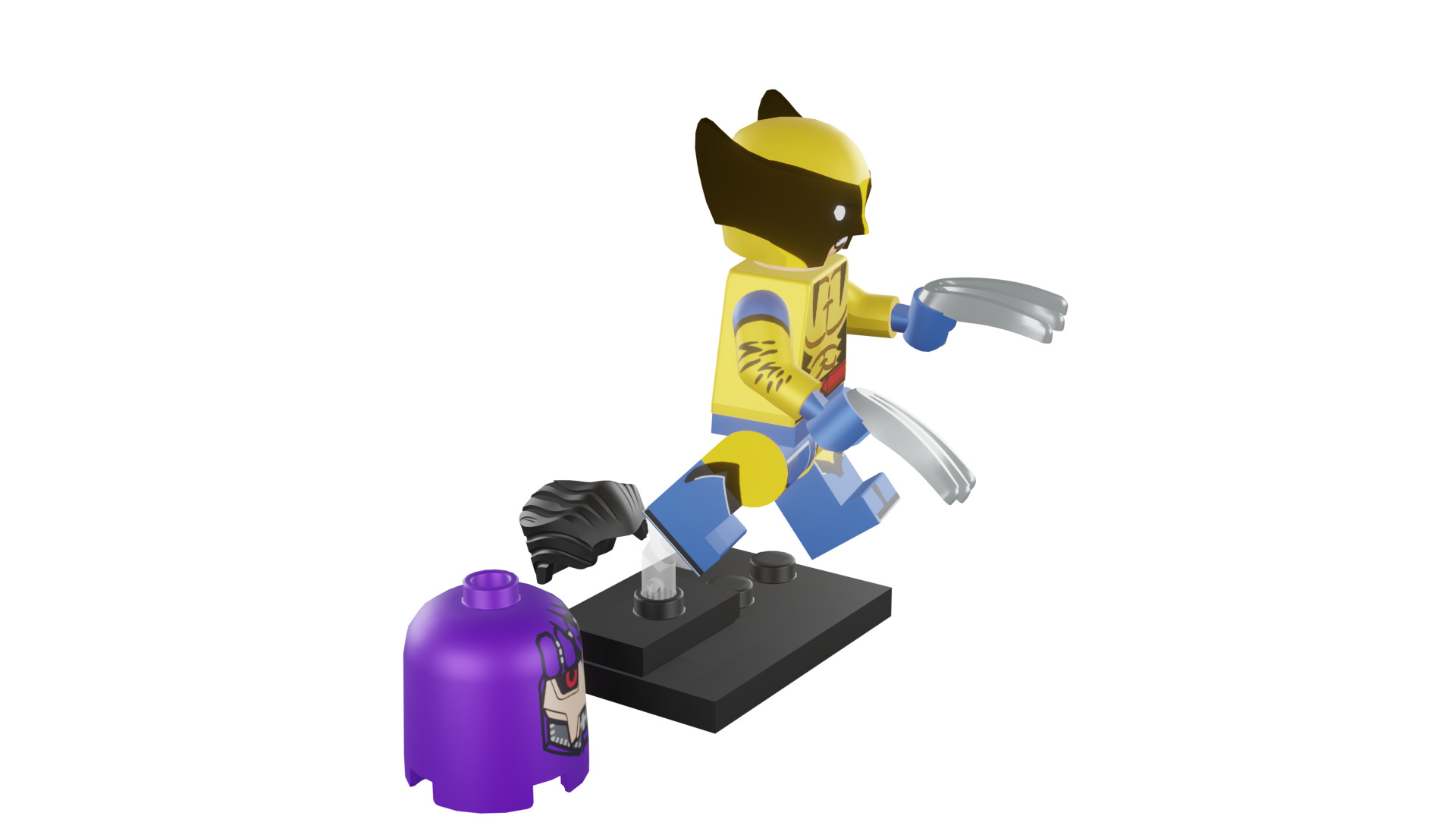 3D print minifigure - 71039-12 Wolverine 3D print model_13