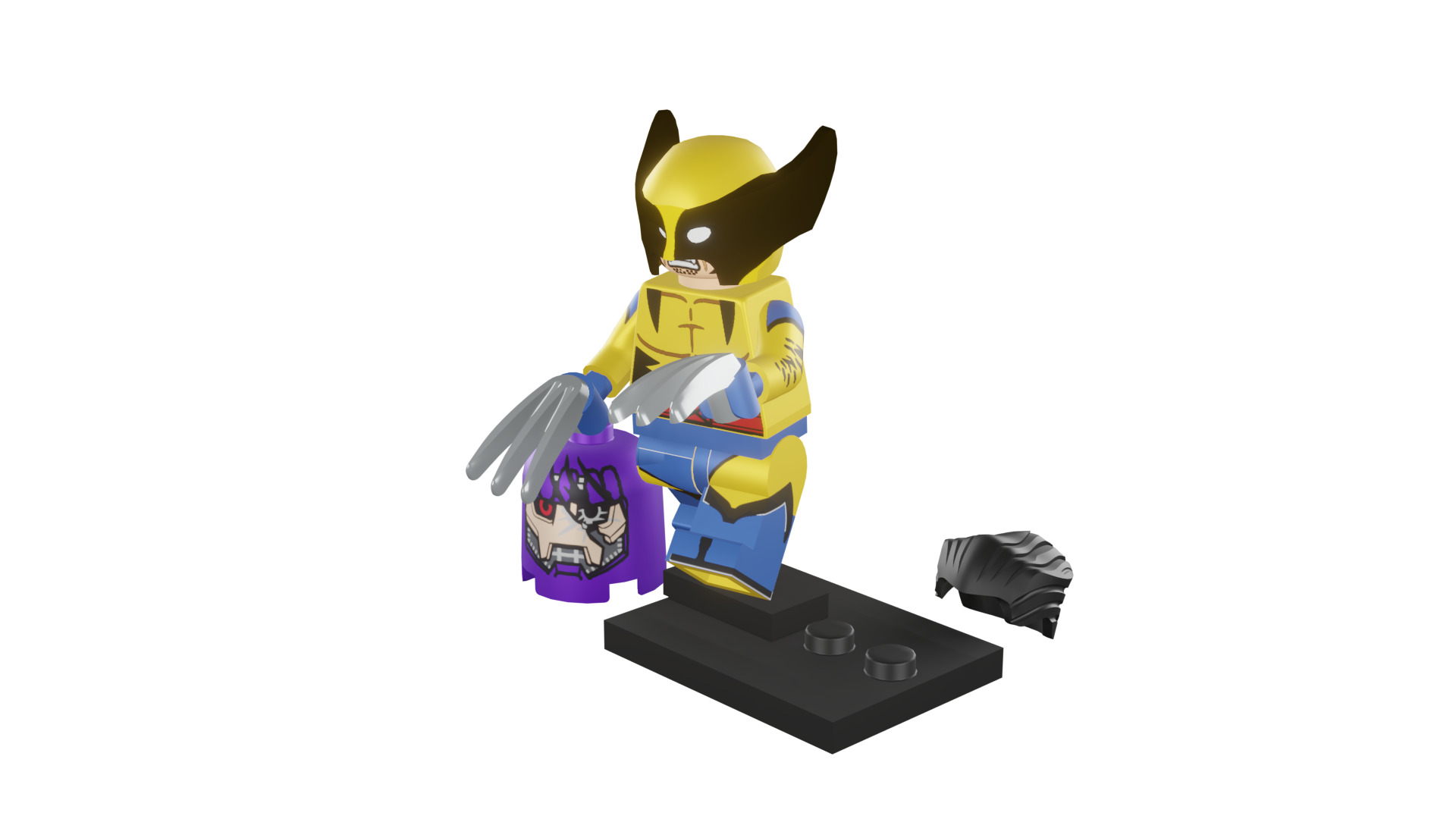 3D print minifigure - 71039-12 Wolverine 3D print model_44