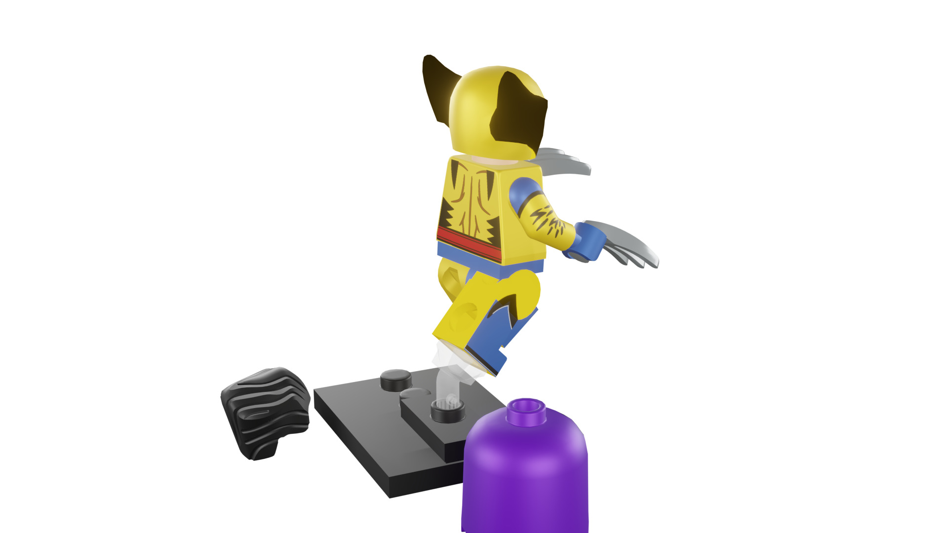 3D print minifigure - 71039-12 Wolverine 3D print model_20