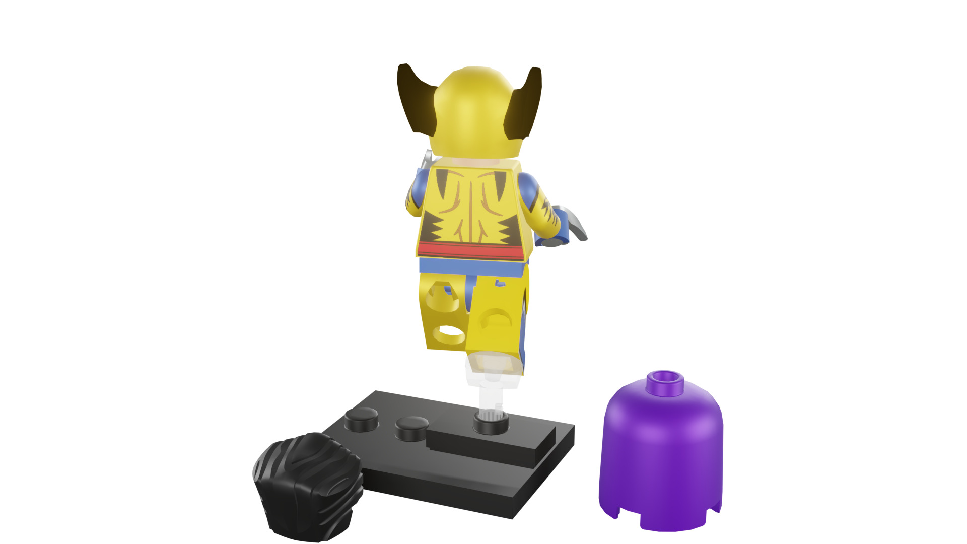 3D print minifigure - 71039-12 Wolverine 3D print model_25