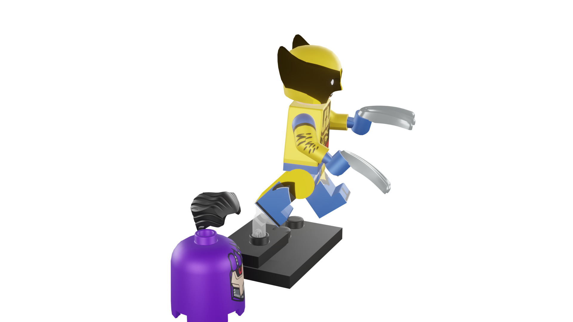 3D print minifigure - 71039-12 Wolverine 3D print model_14