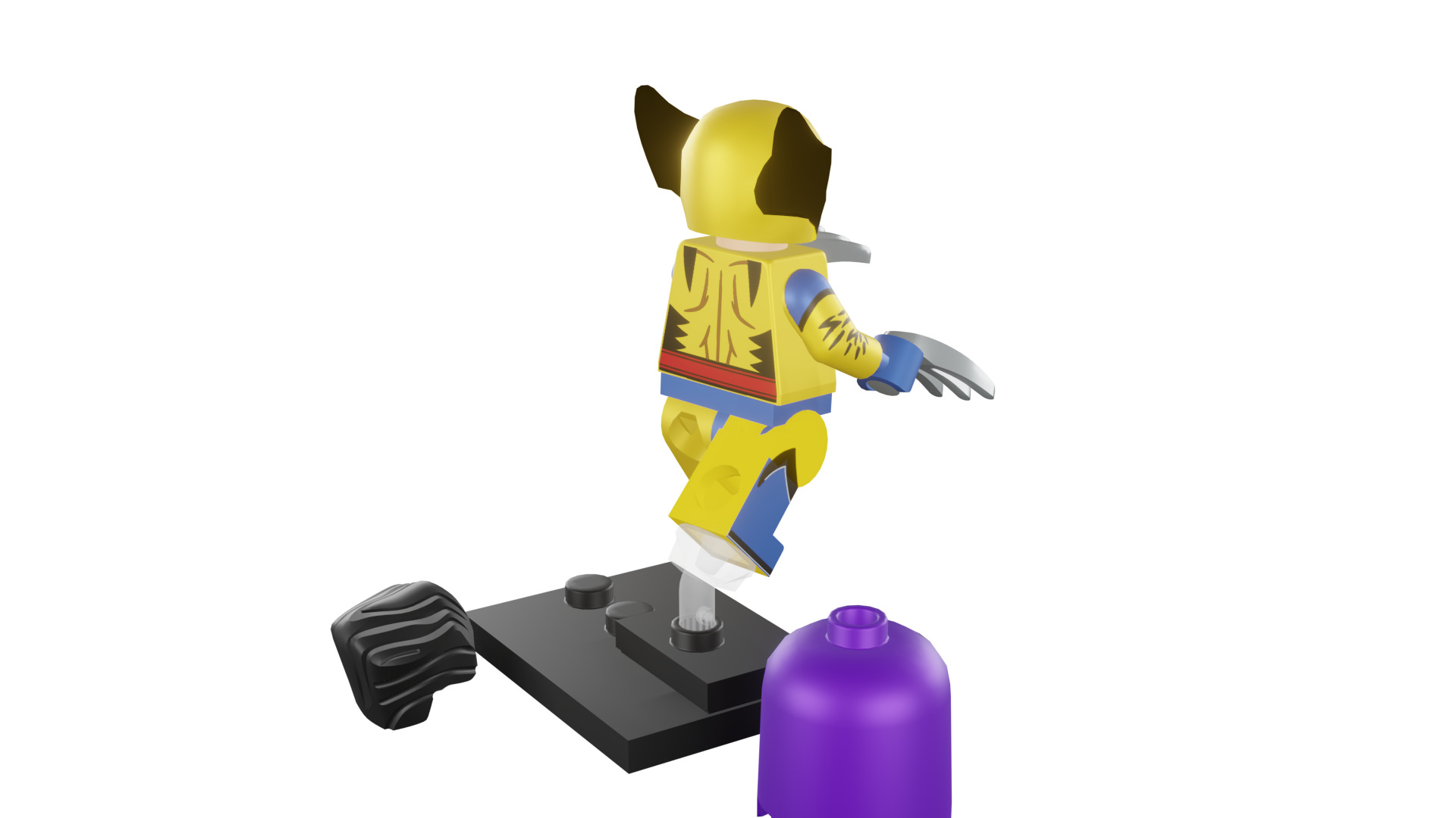 3D print minifigure - 71039-12 Wolverine 3D print model_21