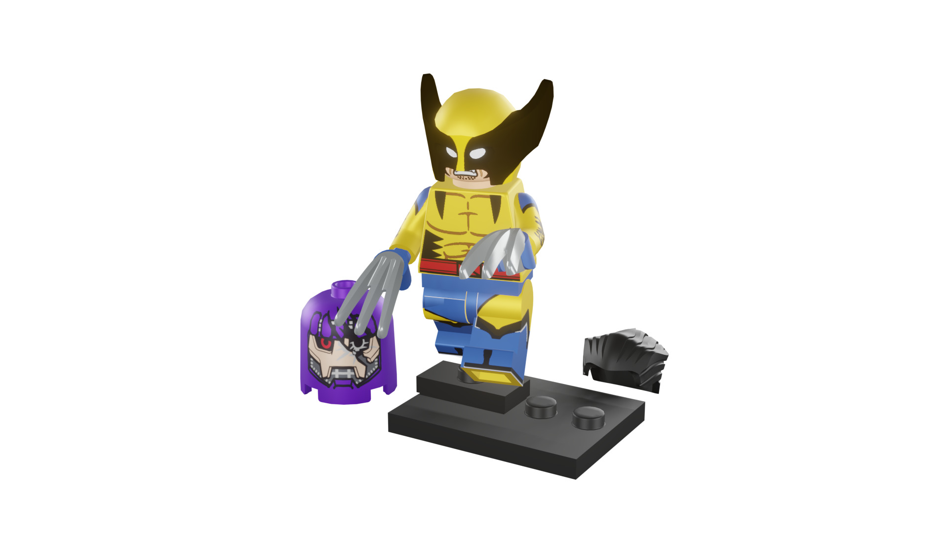 3D print minifigure - 71039-12 Wolverine 3D print model_46