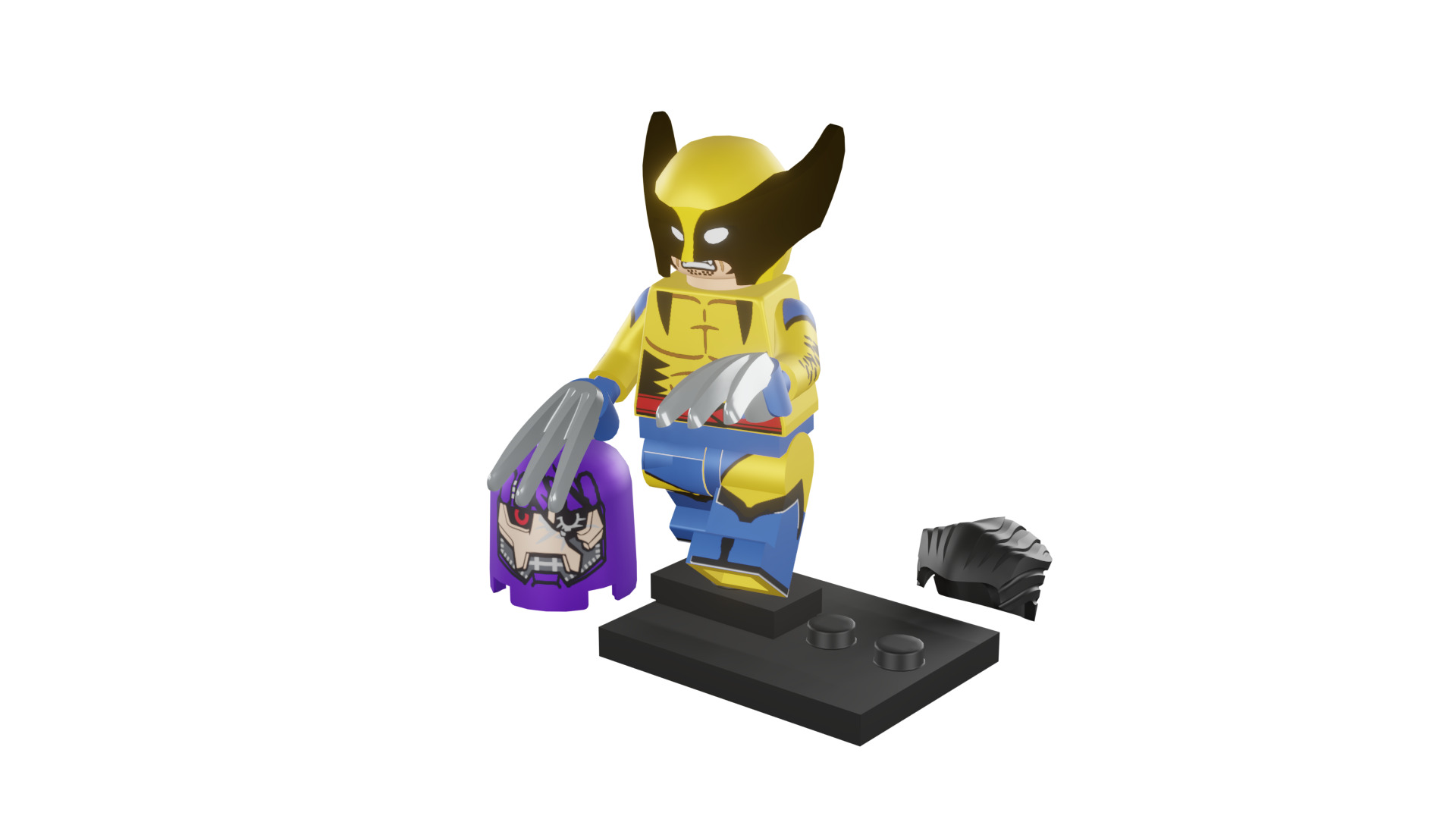 3D print minifigure - 71039-12 Wolverine 3D print model_45
