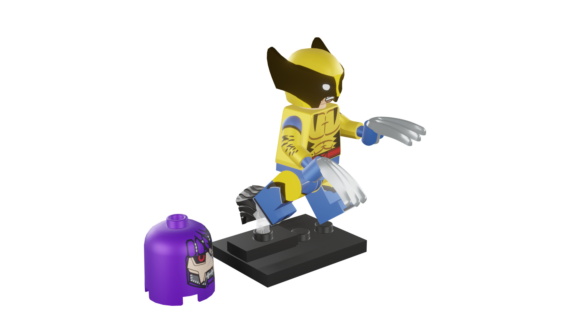 3D print minifigure - 71039-12 Wolverine 3D print model_11