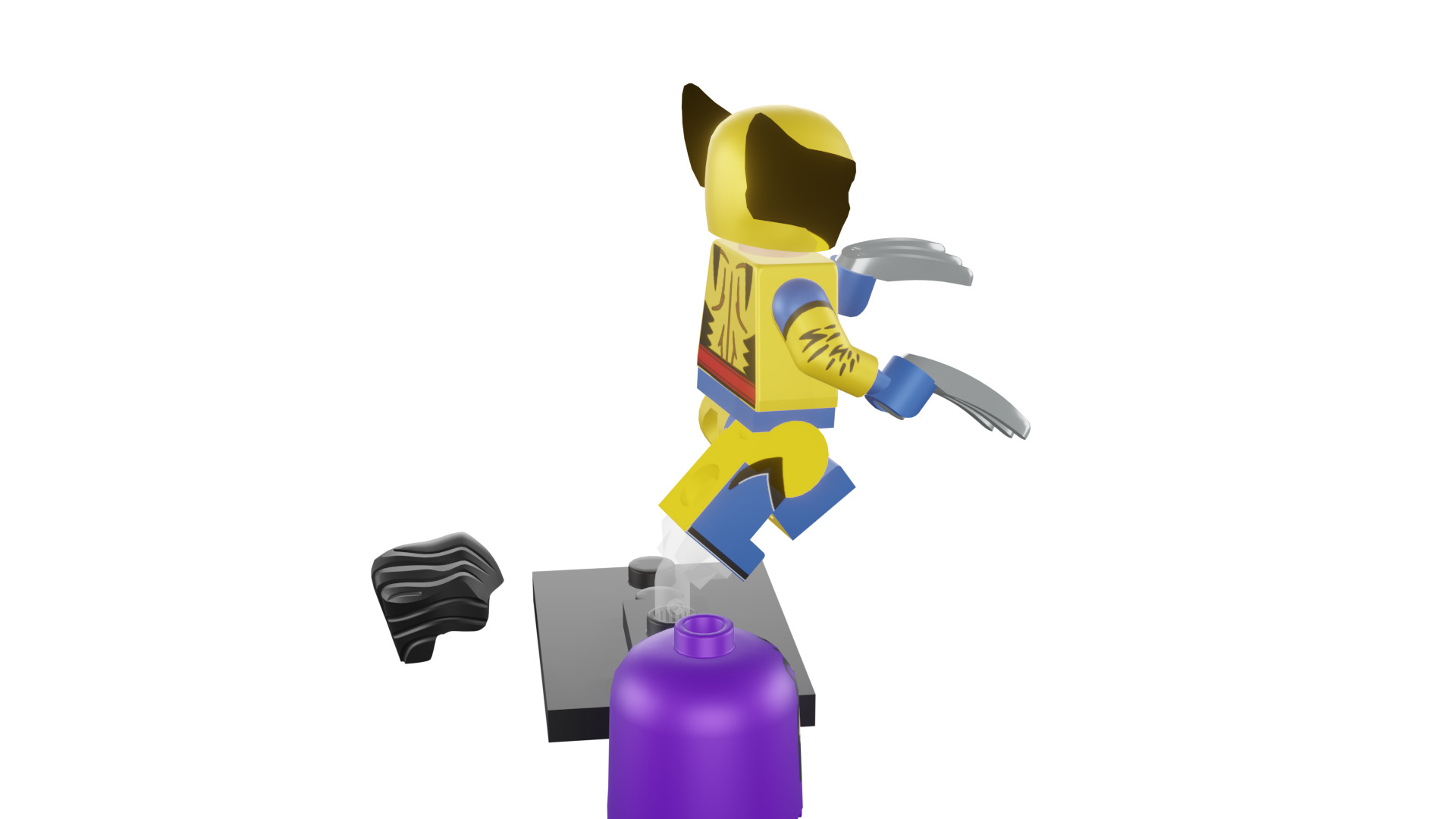 3D print minifigure - 71039-12 Wolverine 3D print model_18