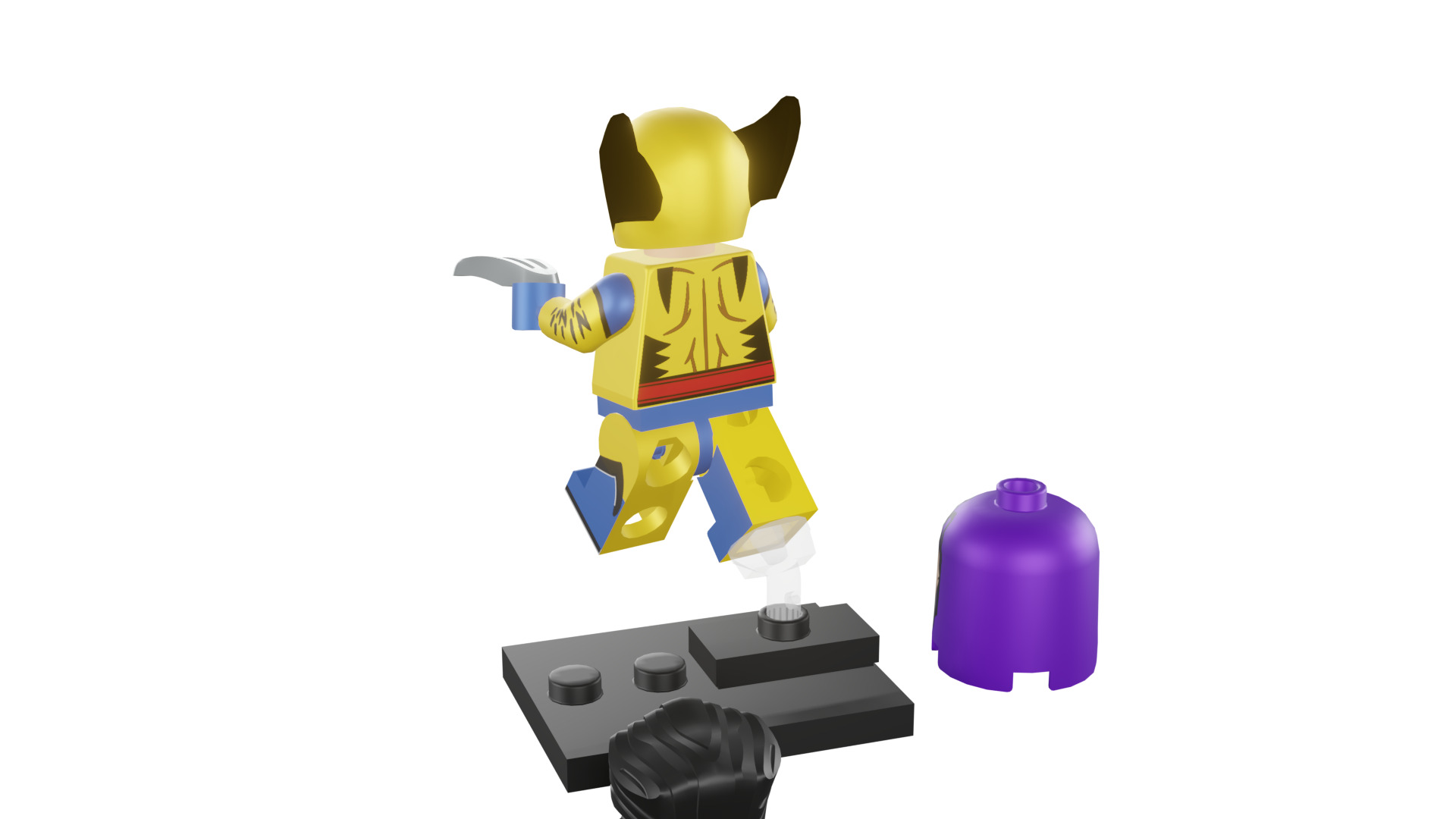 3D print minifigure - 71039-12 Wolverine 3D print model_30