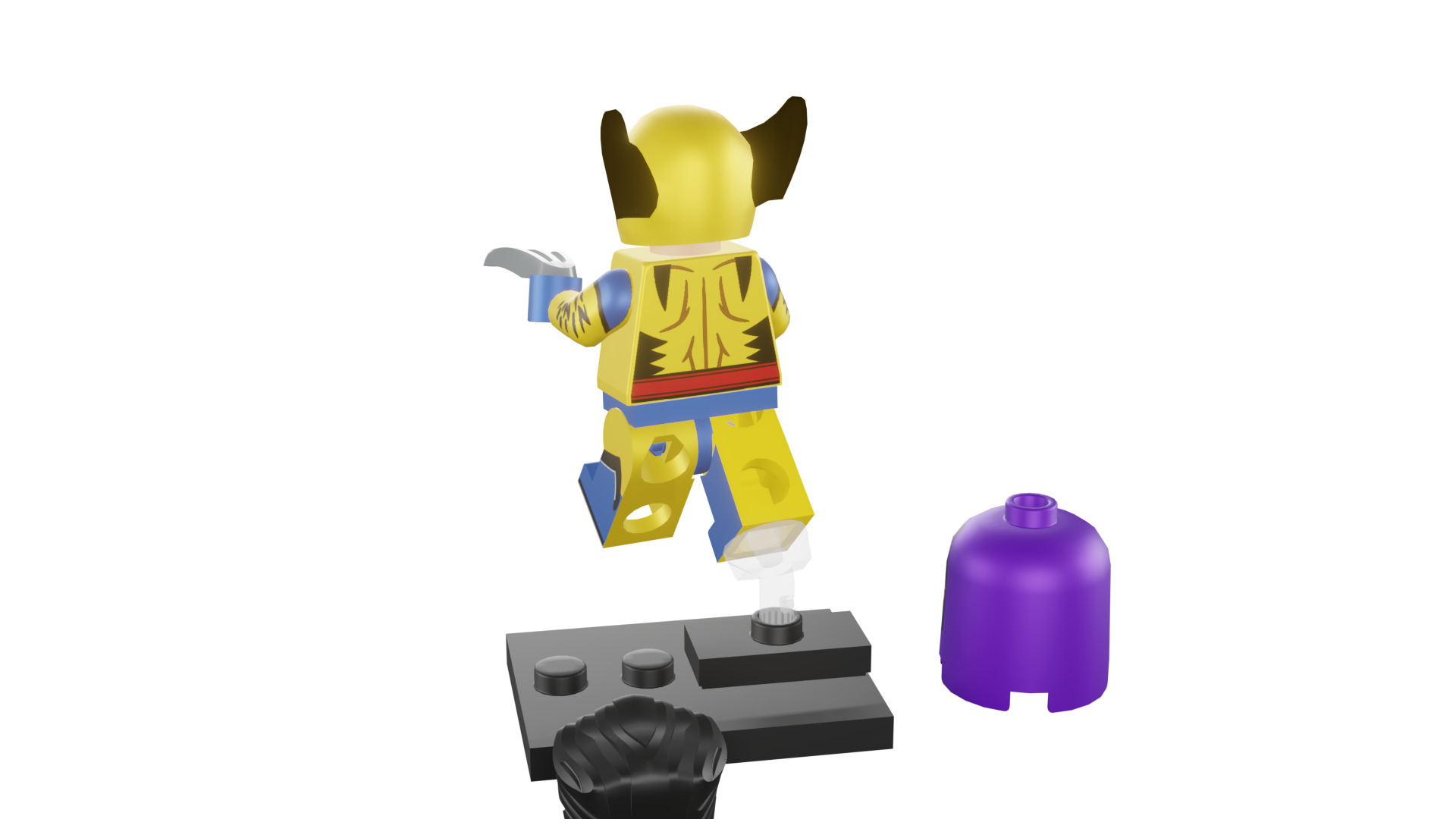 3D print minifigure - 71039-12 Wolverine 3D print model_29