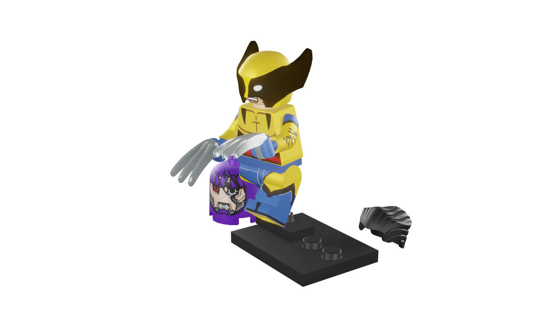 3D print minifigure - 71039-12 Wolverine 3D print model_43