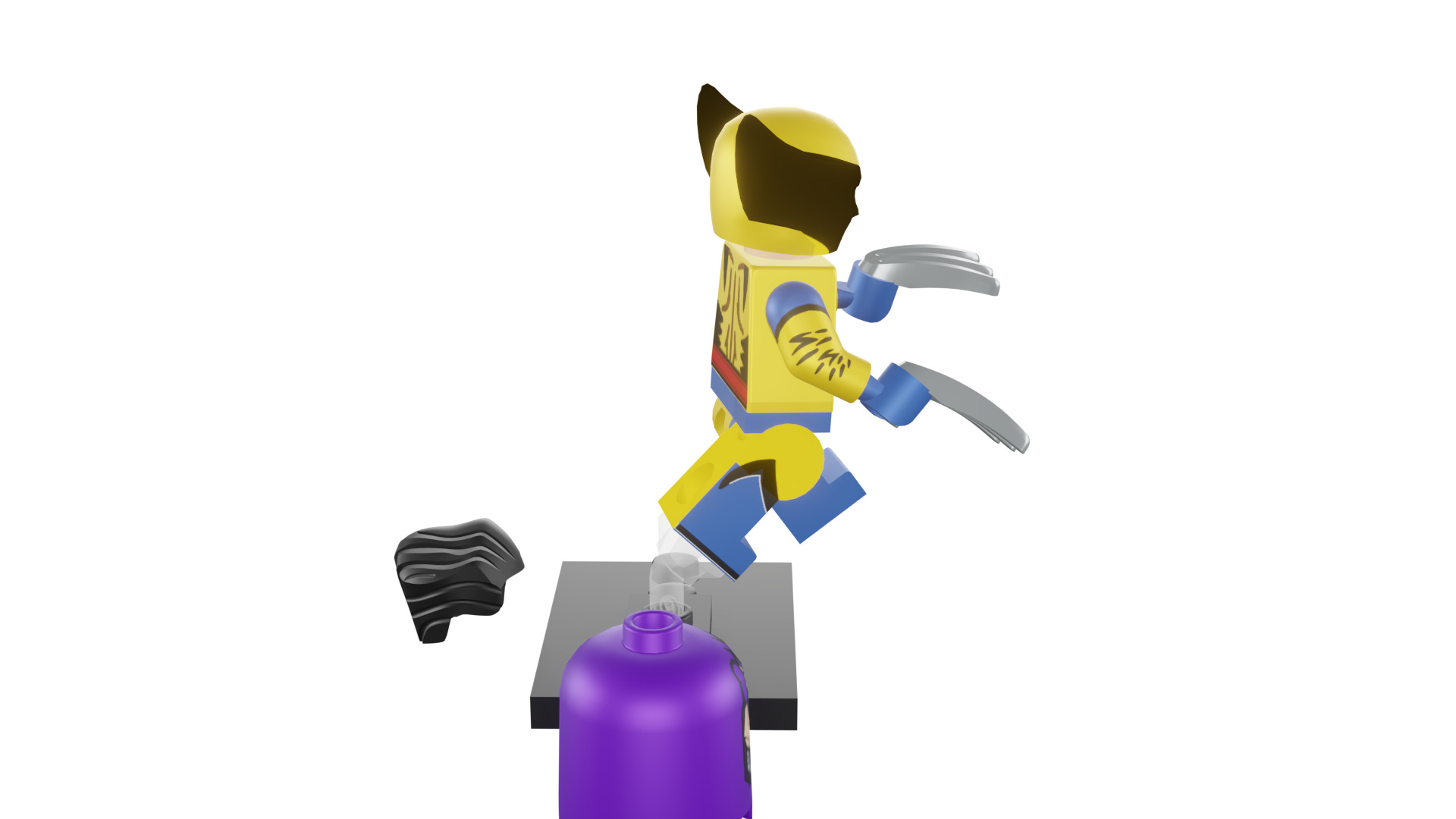 3D print minifigure - 71039-12 Wolverine 3D print model_17