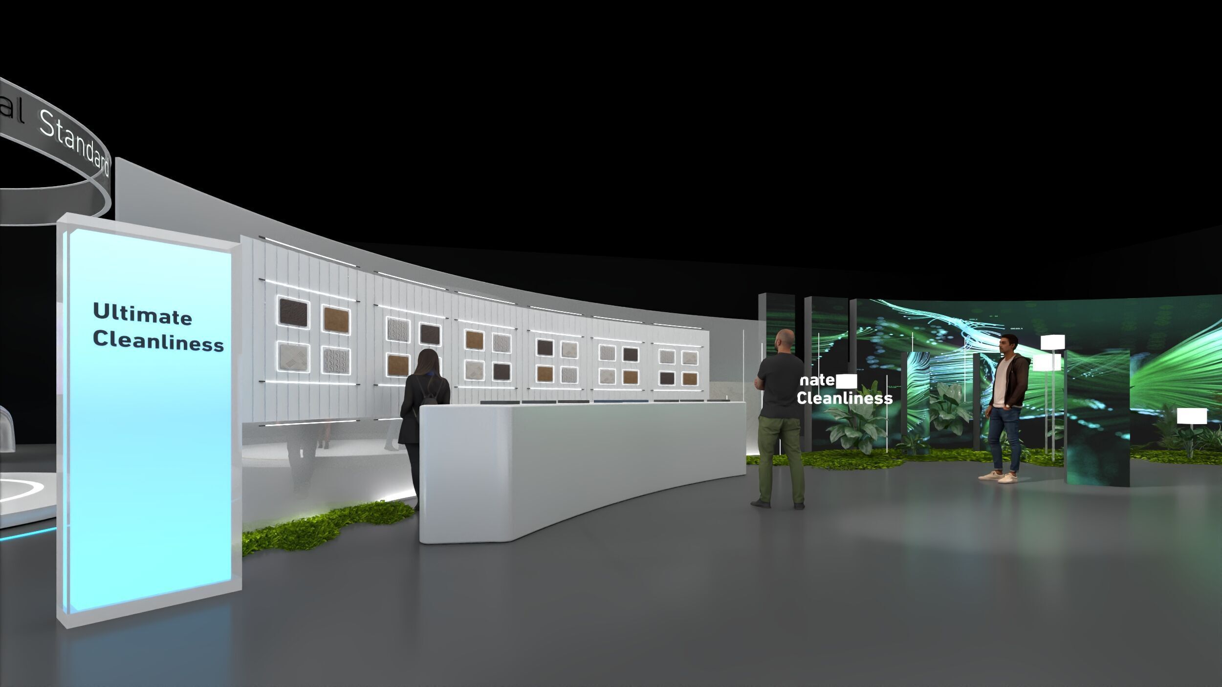 Modular Exhibition System  museum display stand 3D model_18