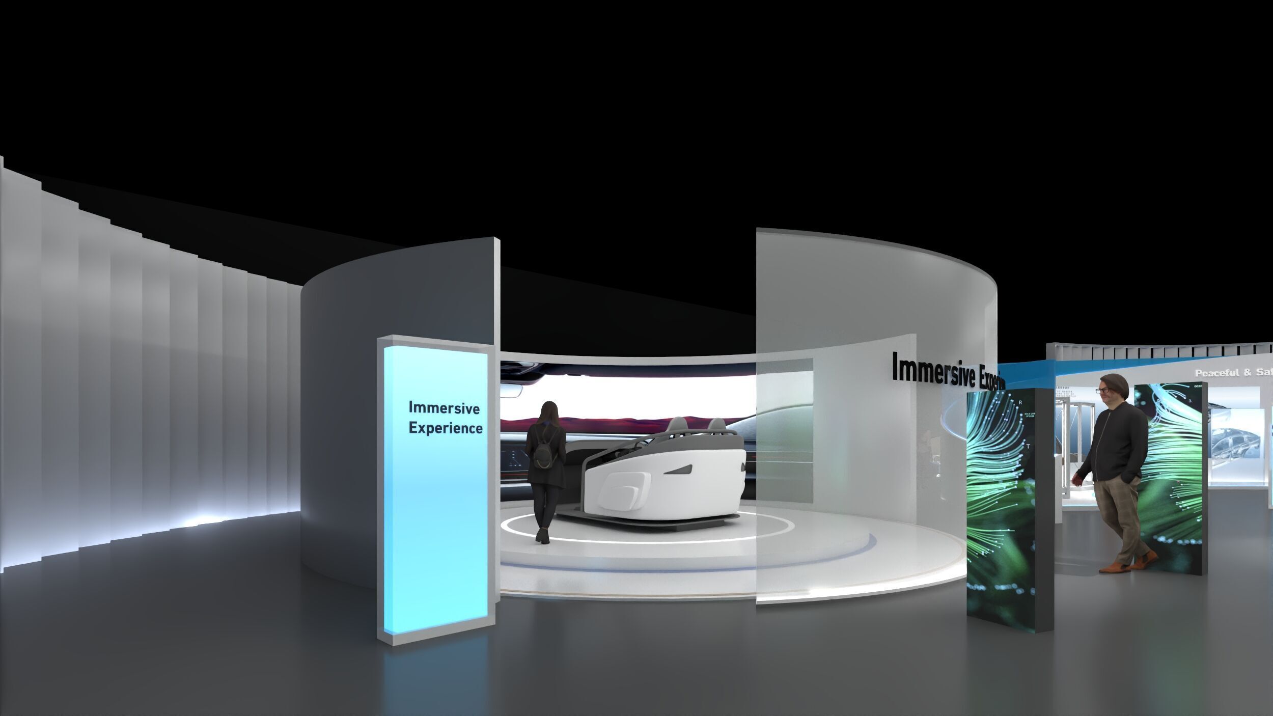 Modular Exhibition System  museum display stand 3D model_21