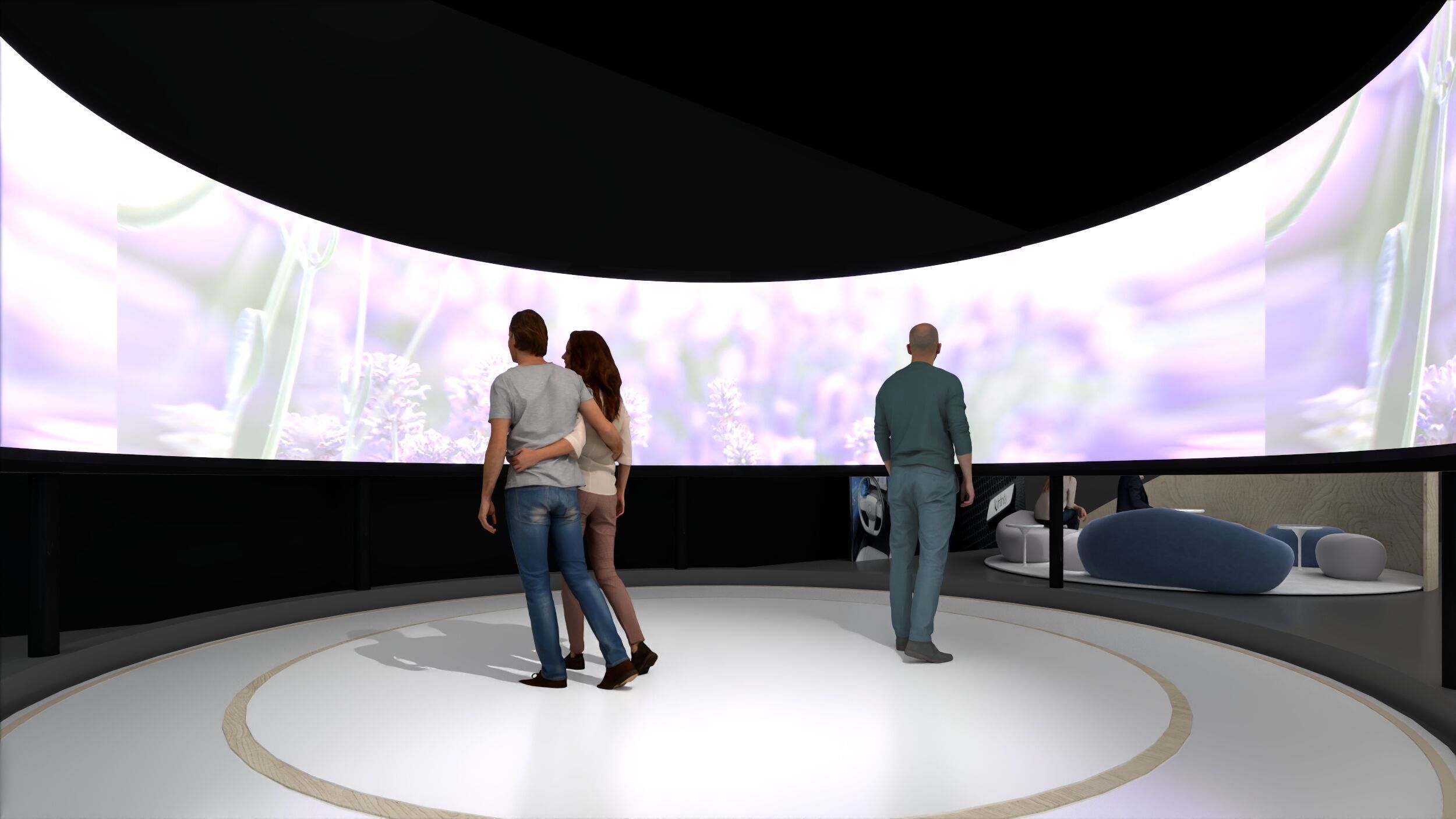 Modular Exhibition System  museum display stand 3D model_15