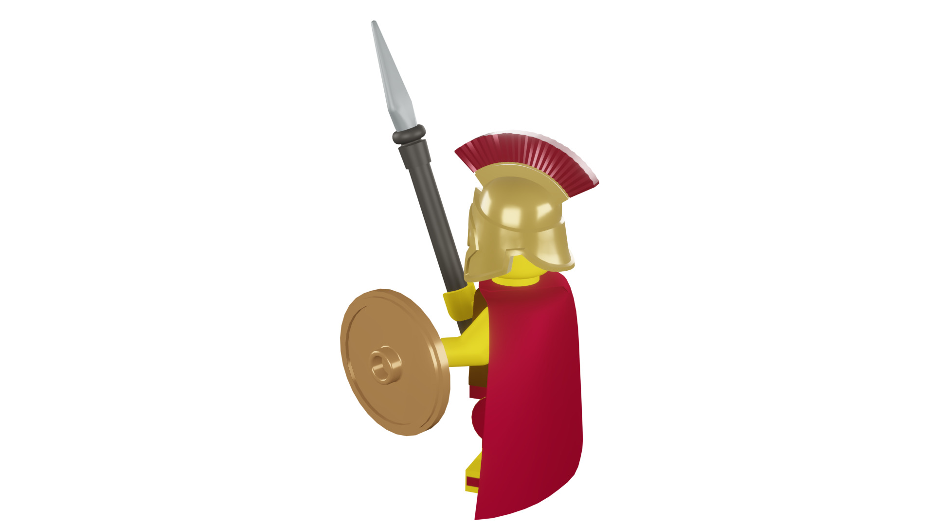 3D print minifigure - 8684-2 Spartan Warrior 3D print model_36