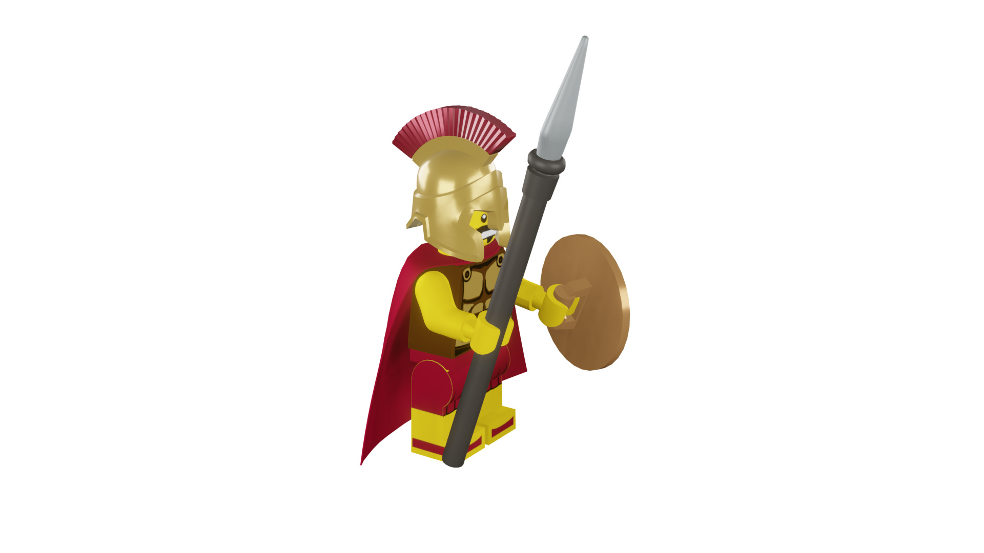 3D print minifigure - 8684-2 Spartan Warrior 3D print model_13