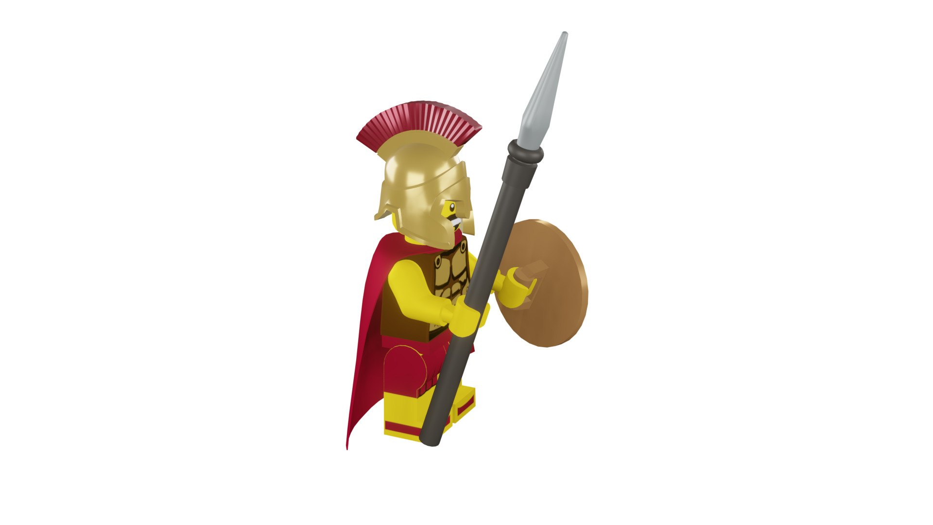 3D print minifigure - 8684-2 Spartan Warrior 3D print model_14