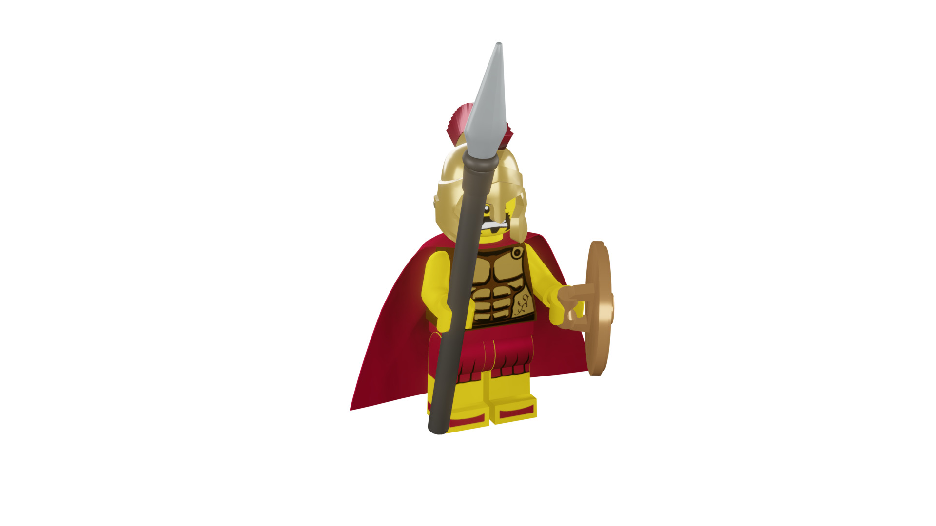 3D print minifigure - 8684-2 Spartan Warrior 3D print model_9