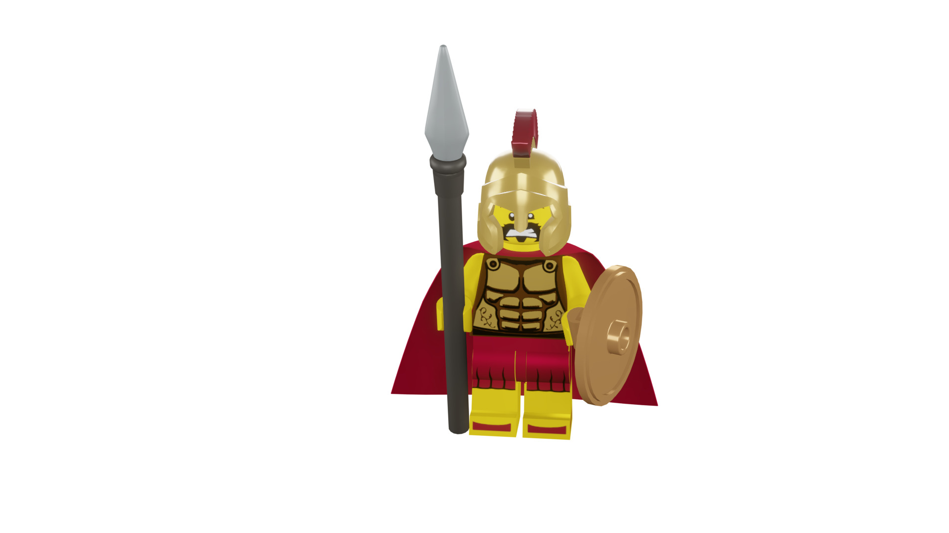 3D print minifigure - 8684-2 Spartan Warrior 3D print model_49
