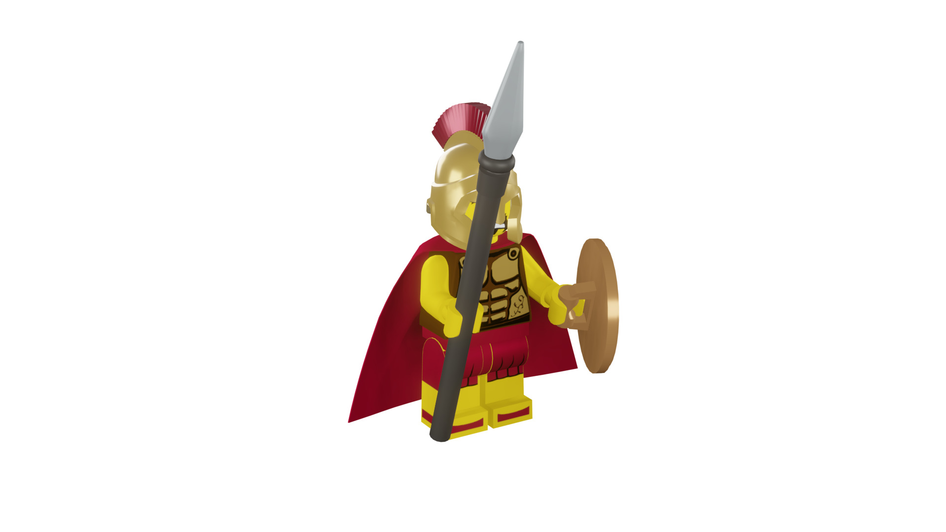 3D print minifigure - 8684-2 Spartan Warrior 3D print model_10