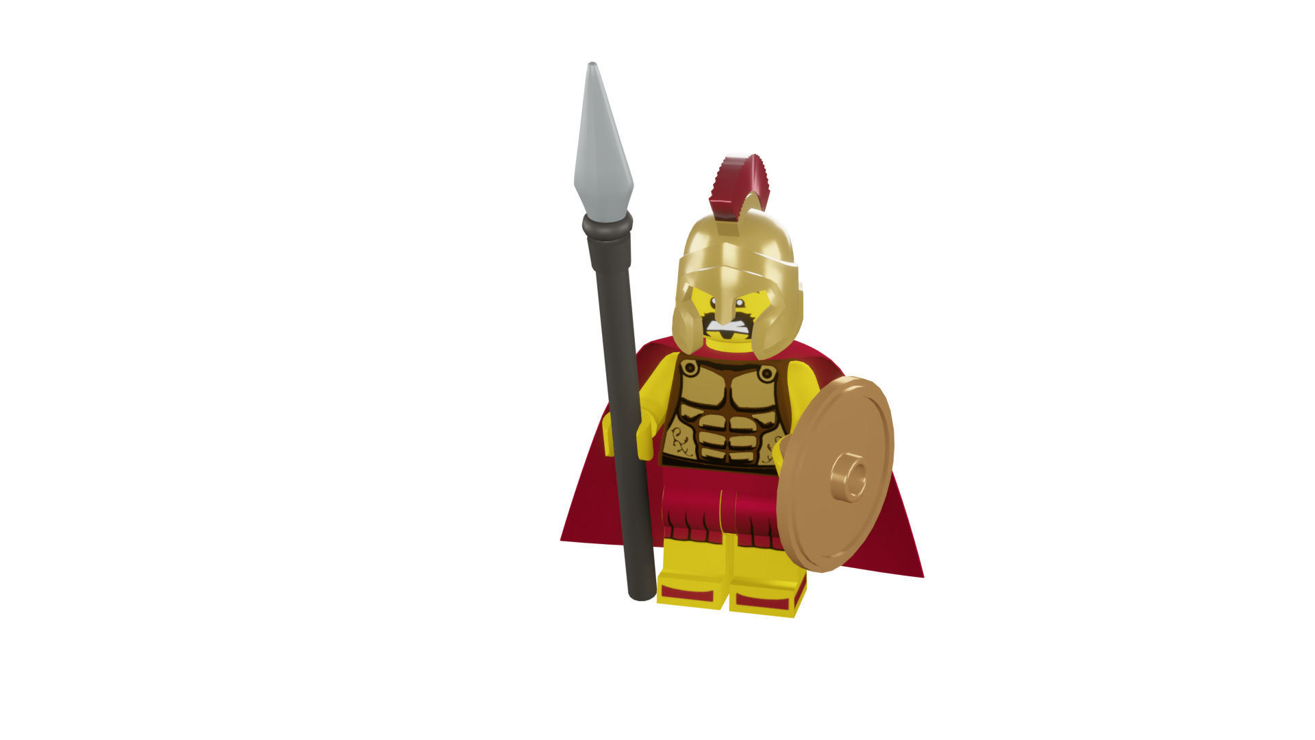 3D print minifigure - 8684-2 Spartan Warrior 3D print model_48