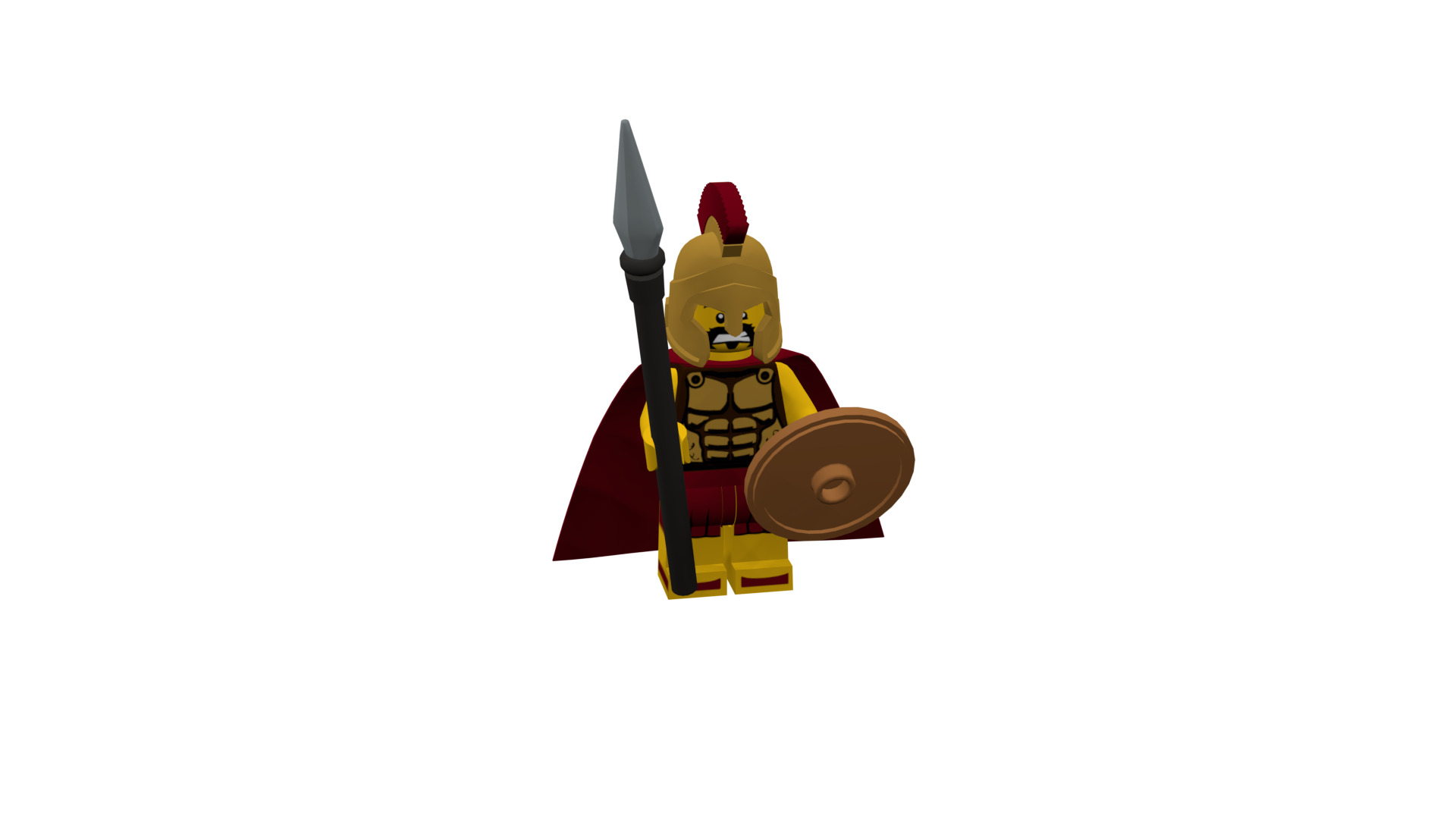 3D print minifigure - 8684-2 Spartan Warrior 3D print model_51