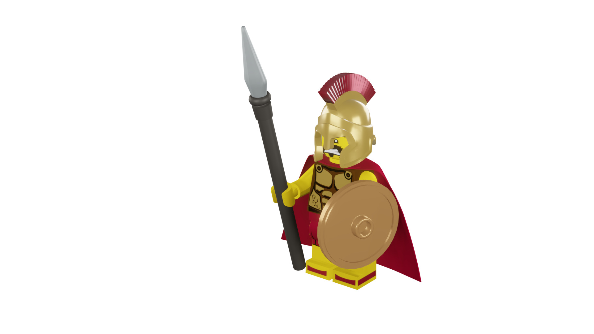 3D print minifigure - 8684-2 Spartan Warrior 3D print model_45