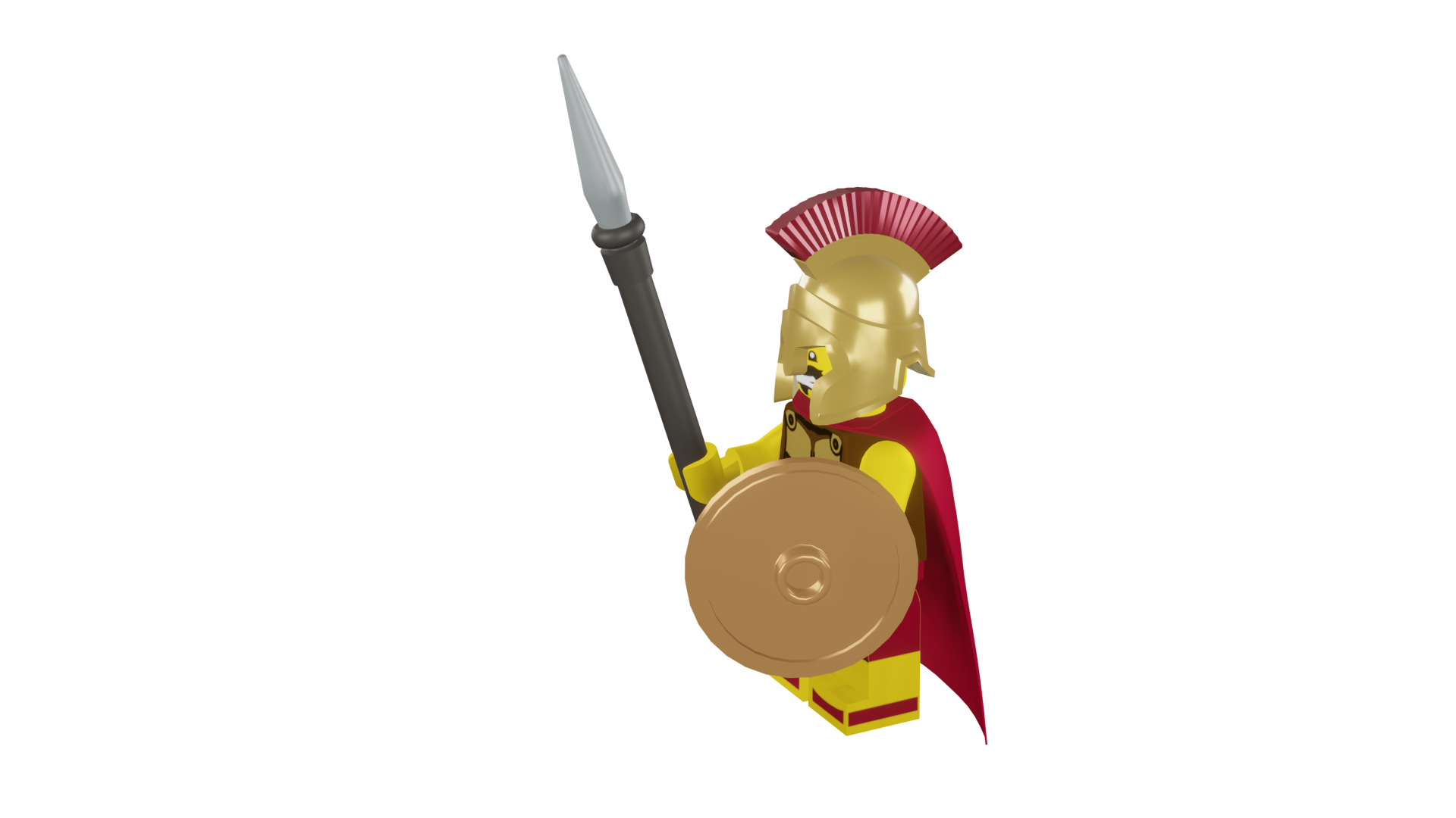 3D print minifigure - 8684-2 Spartan Warrior 3D print model_42