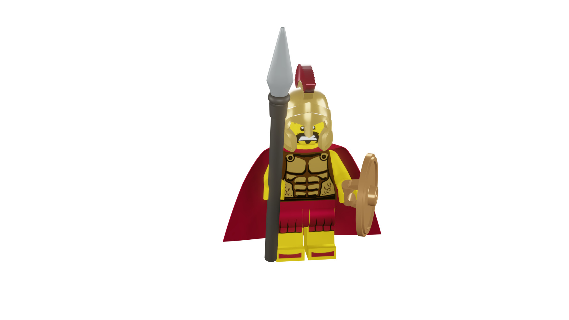 3D print minifigure - 8684-2 Spartan Warrior 3D print model_7
