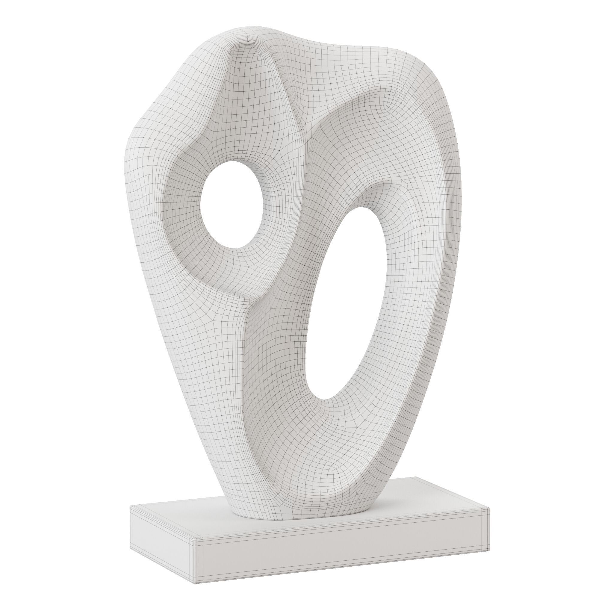 Abstract Sculpture Figure 3D model_3