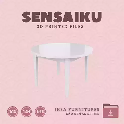 SKANSNAS Table 45 In for Miniature Dollhouse - IKEA - 3D Print