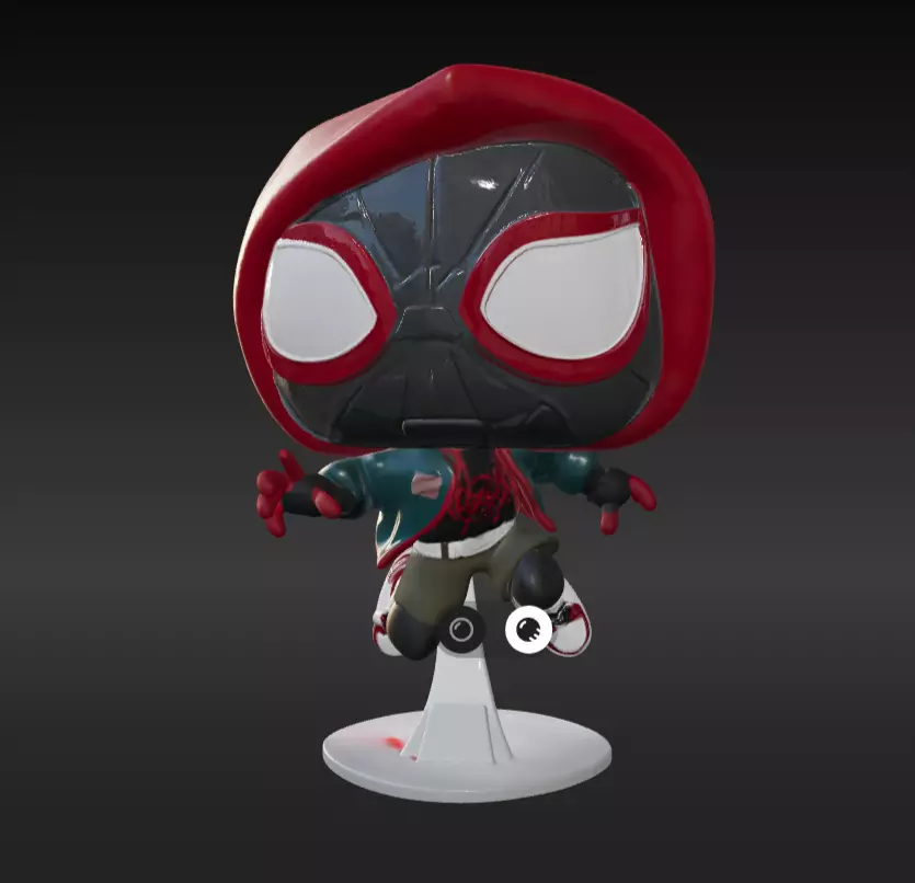 Funko Spiderman Miles Morales  3D print model_0