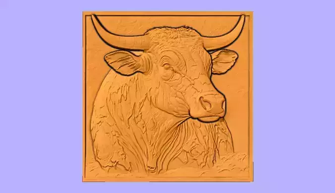 BOI VELHO BAS RELIEF 3D model