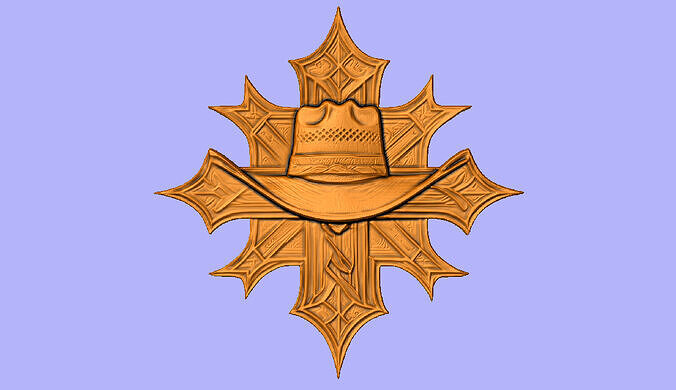 CHAPEU EM CRUZ 3D model